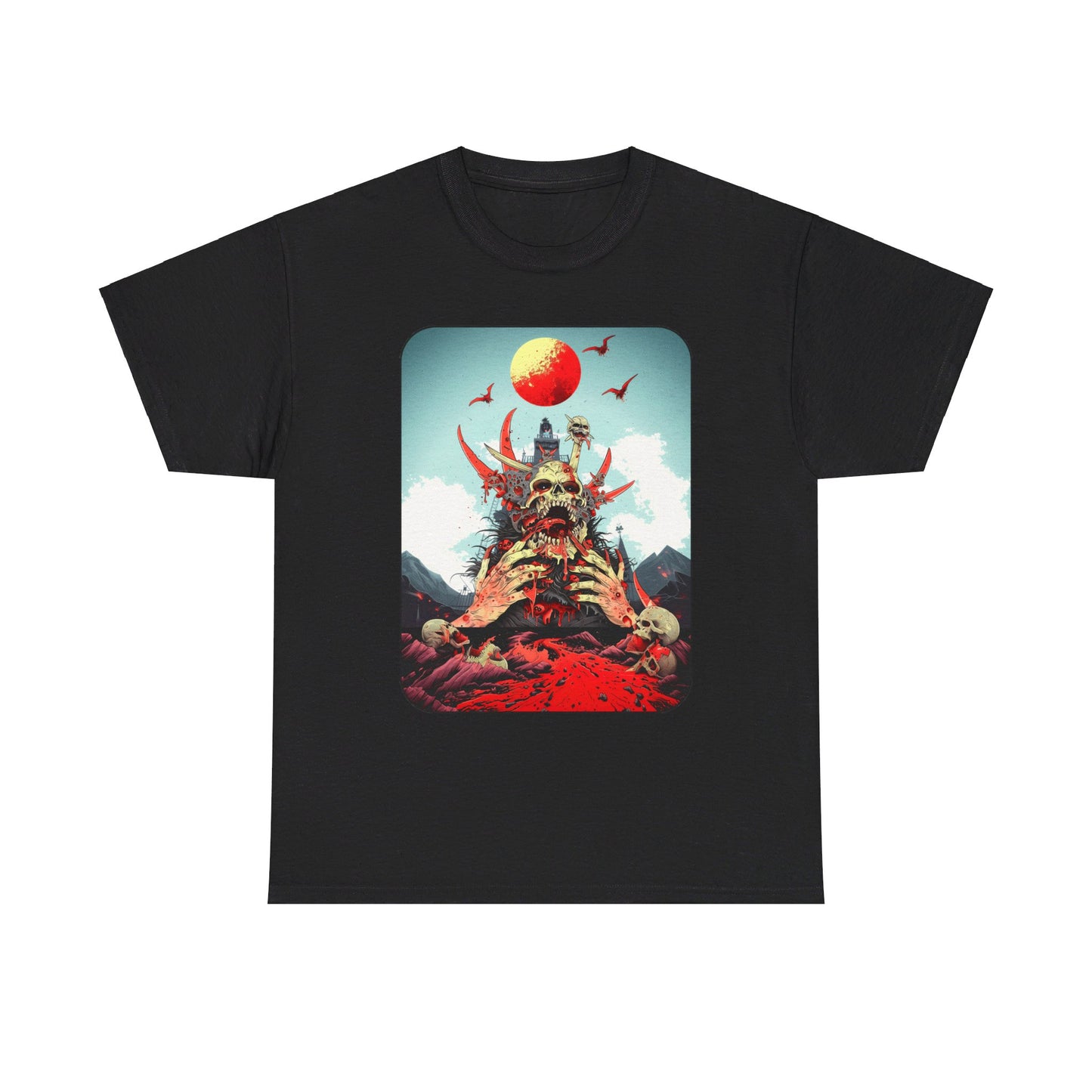Fitzboyzprintz Baptized In Blood Unisex Fashion Heavy Cotton Fabric Graphic Tee Shirt