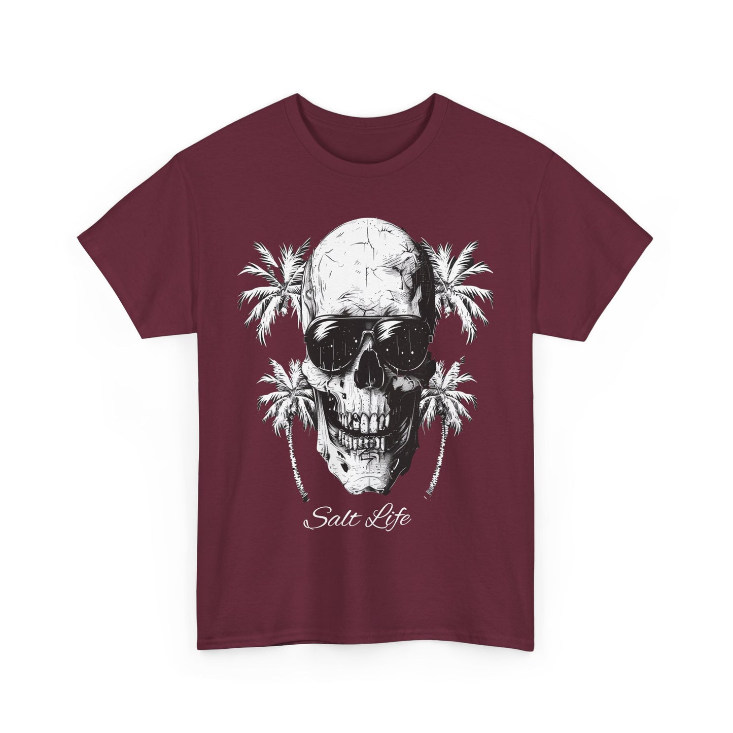 Salt Life Skull Beach Vibes Unisex Heavy Cotton Tee