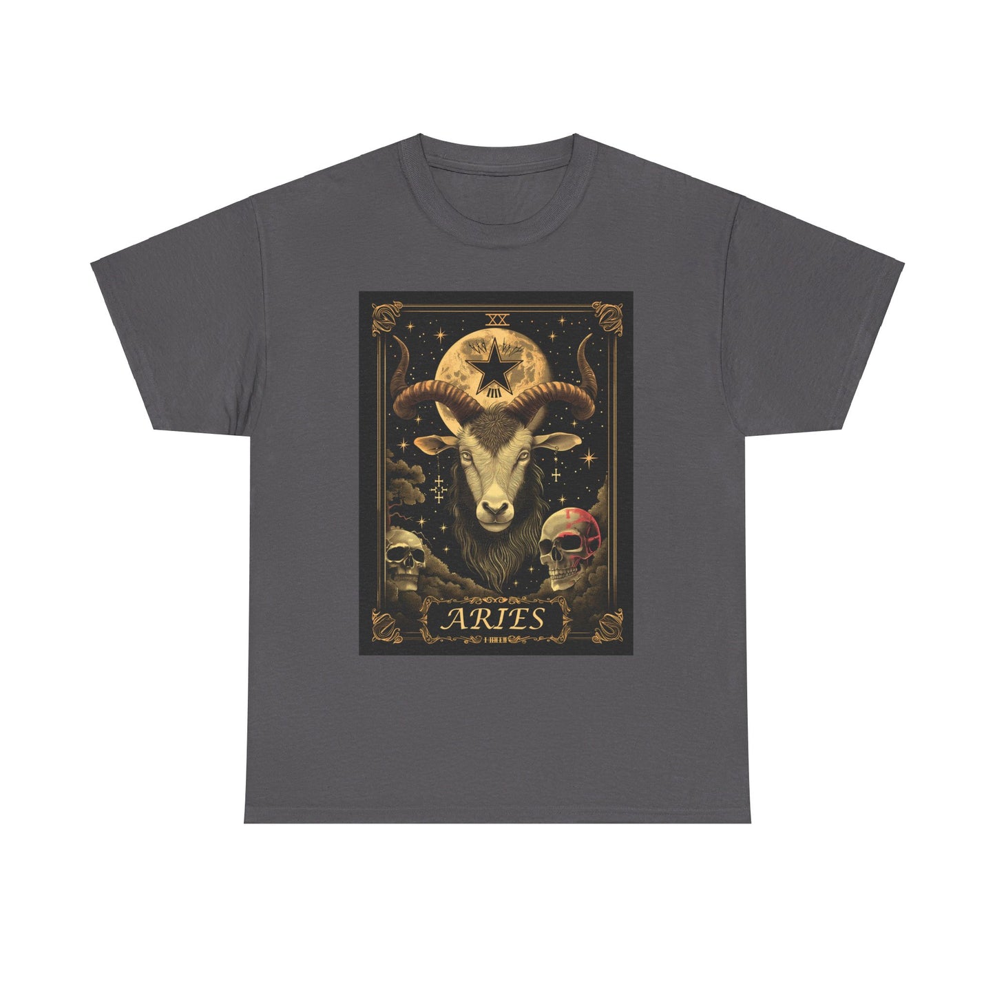 Fitzboyzprintz - Aries Tarot Card Unisex Heavy Cotton Graphic Tee
