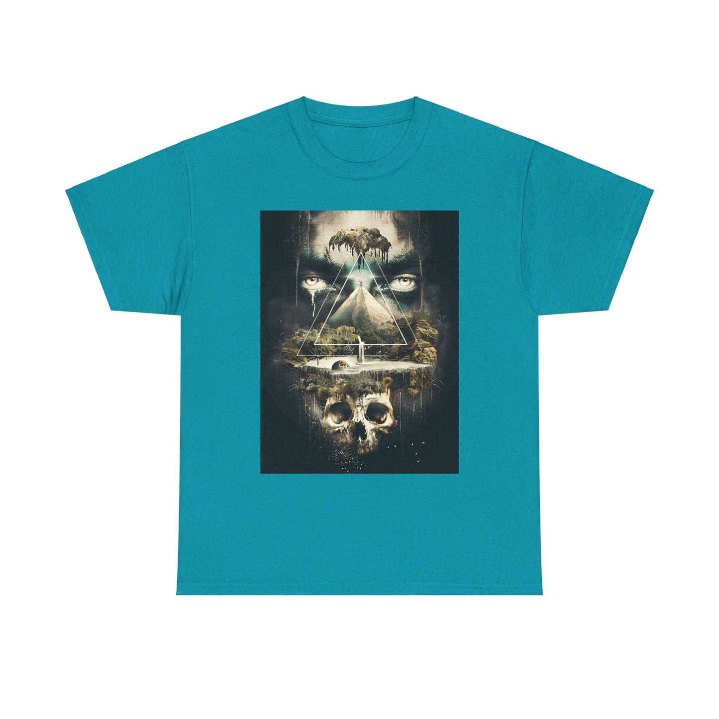 Fitzboyzprintz Eye Of The Illuminati Unisex Fashion Heavy Cotton Fabric Tee Shirt