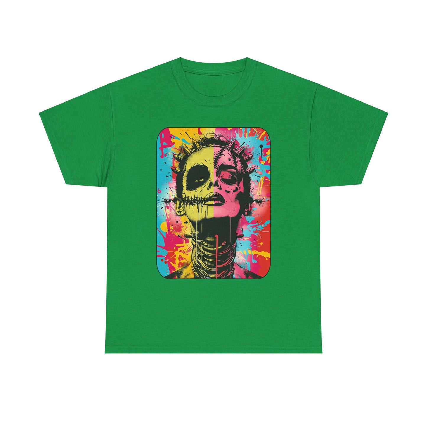 Fitzboyzprintz Bride of Frankenstein Pop Art Unisex Heavy Cotton Tee
