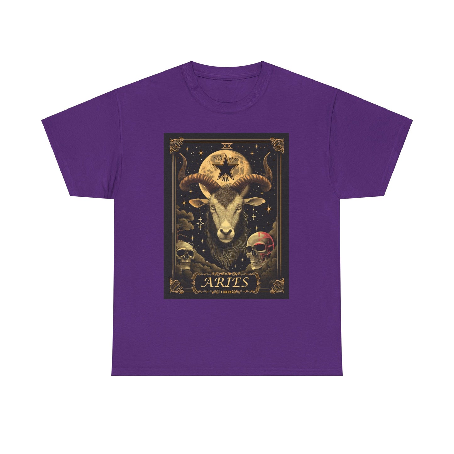 Fitzboyzprintz - Aries Tarot Card Unisex Heavy Cotton Graphic Tee