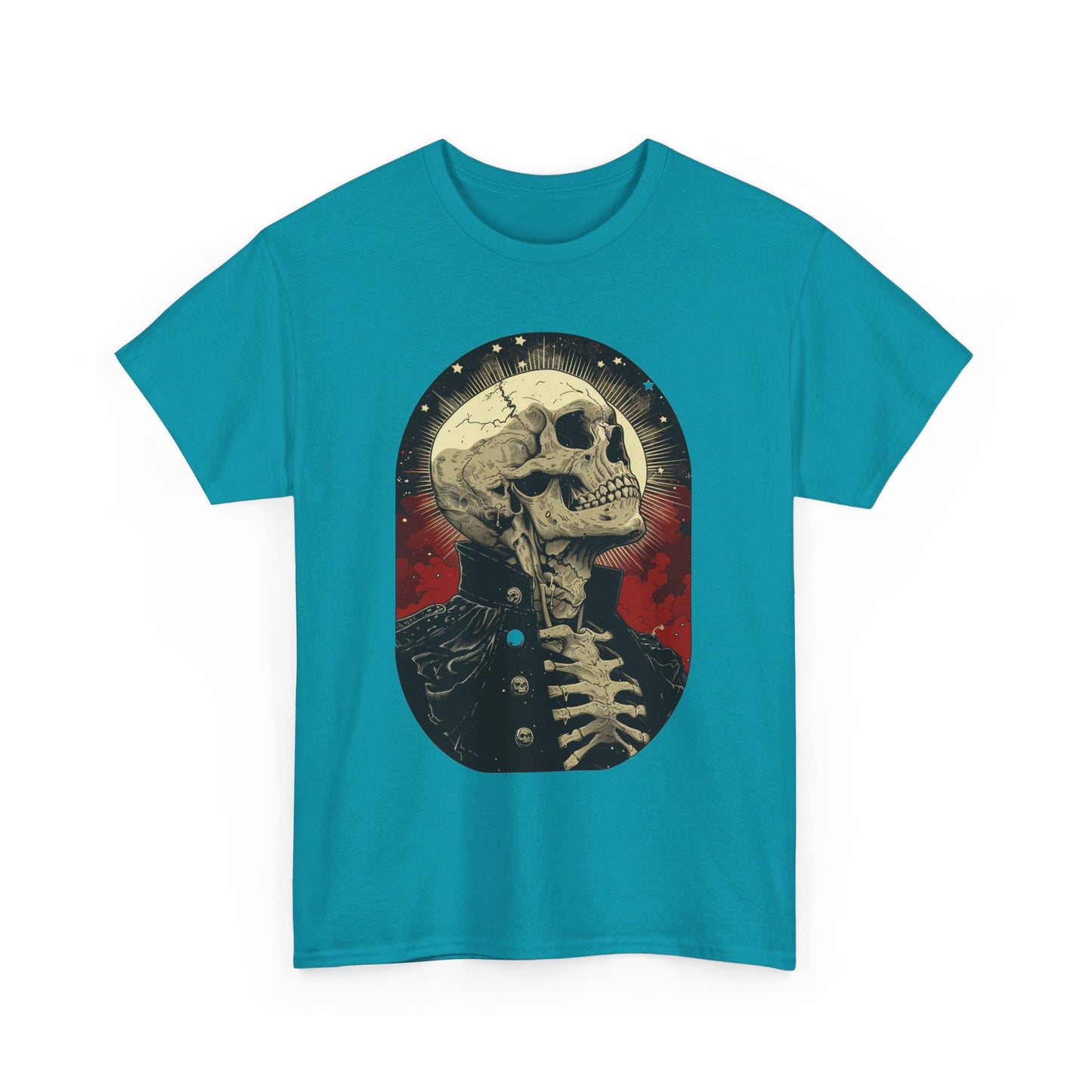 Fitzboyzprintz Skeleton Moon Unisex Heavy Cotton Tee