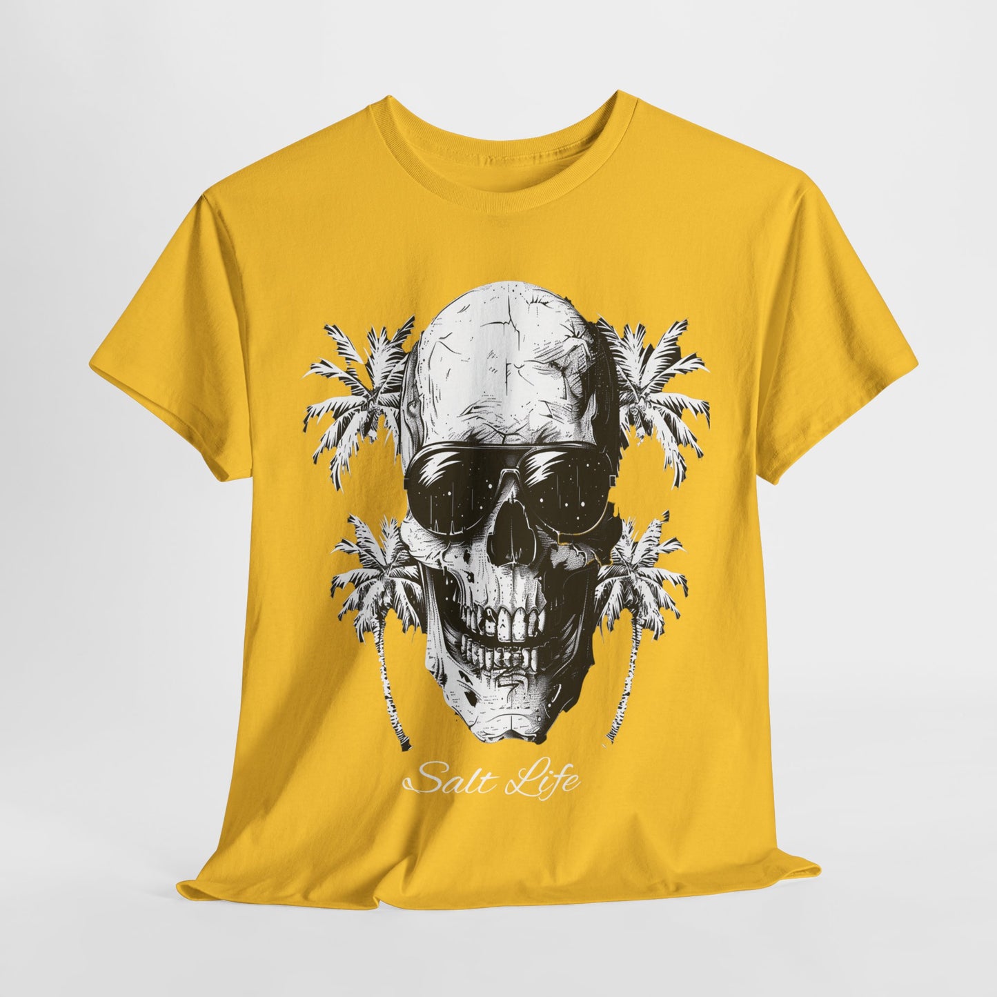 Salt Life Skull Beach Vibes Unisex Heavy Cotton Tee