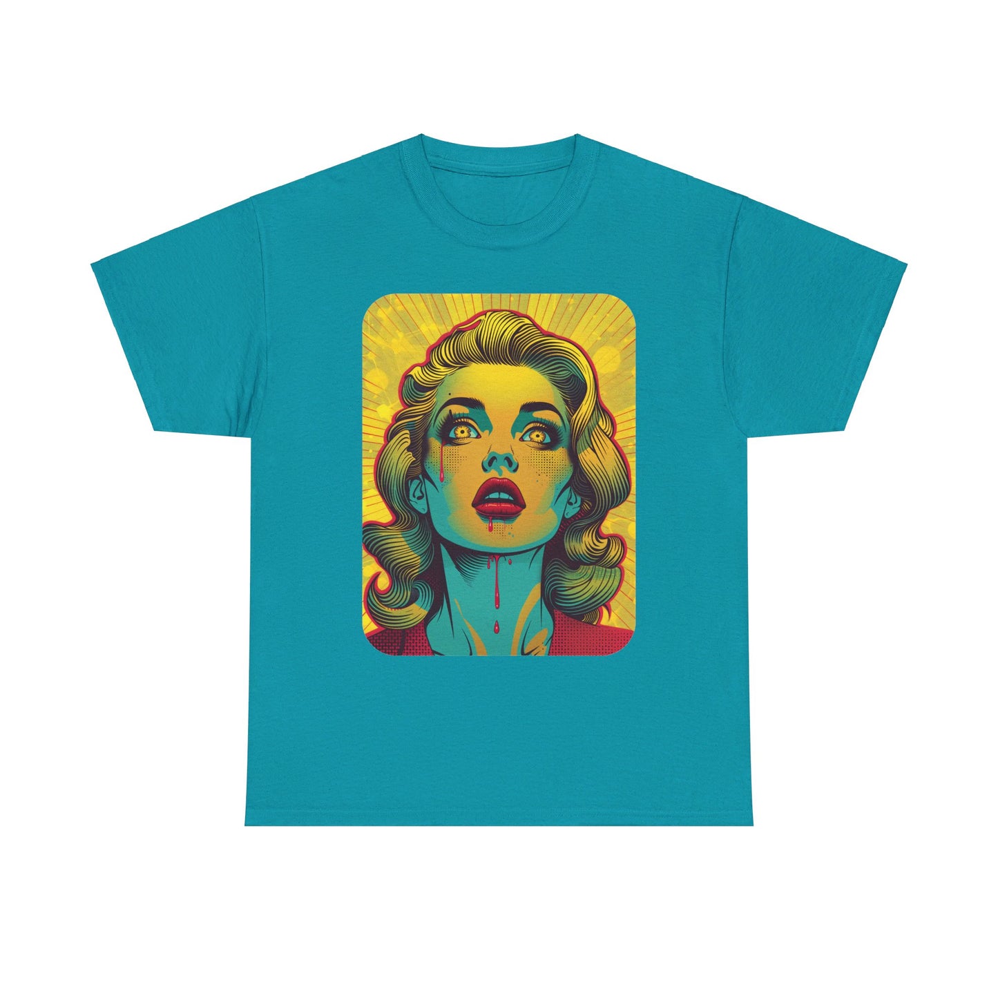 FitzBoyzPrintz Pop Art Panache Unisex Heavy Cotton Fabric Graphic Tee Shirt