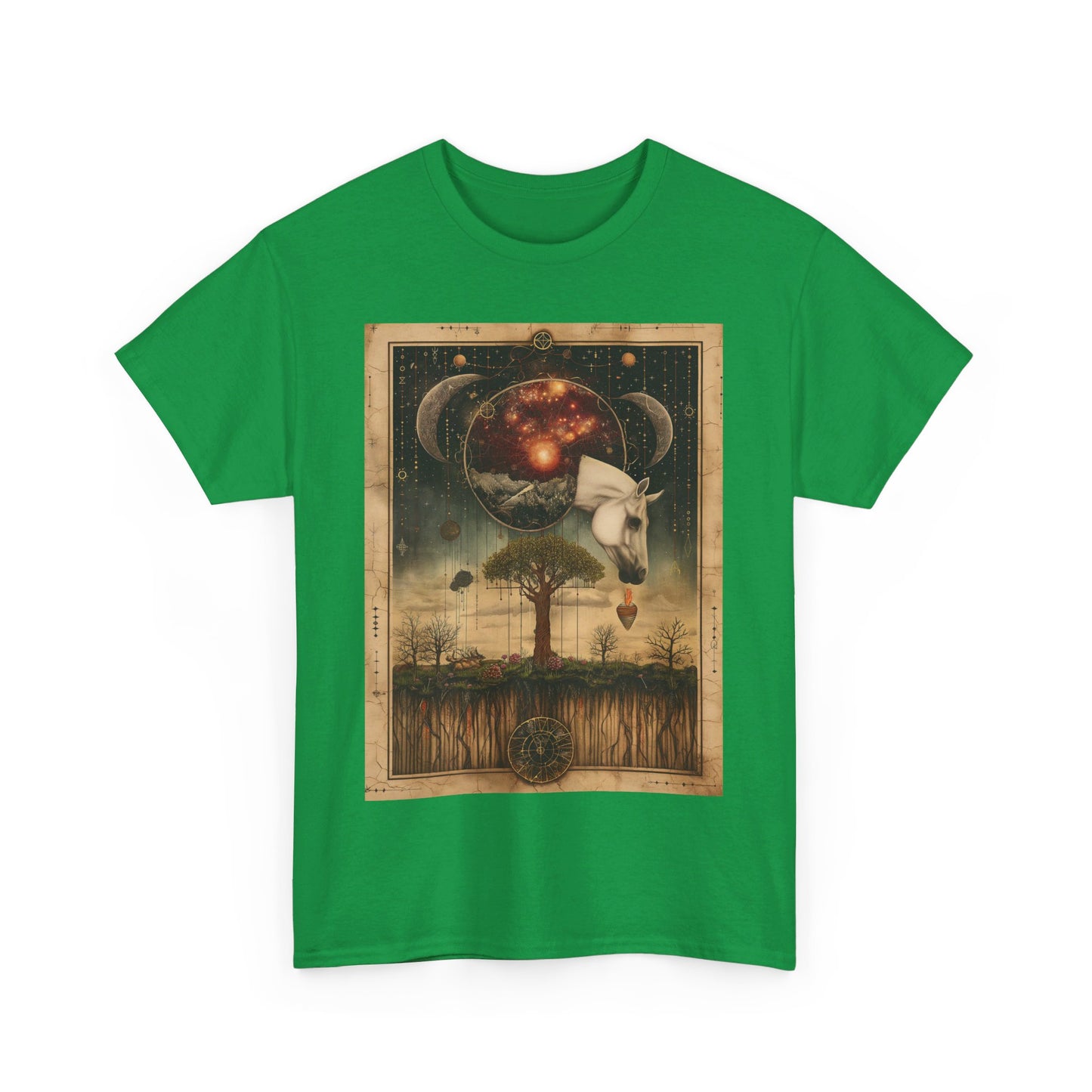 Fitzboyzprintz "Unicorn Tarot" Unisex Heavy Cotton Graphic Tee