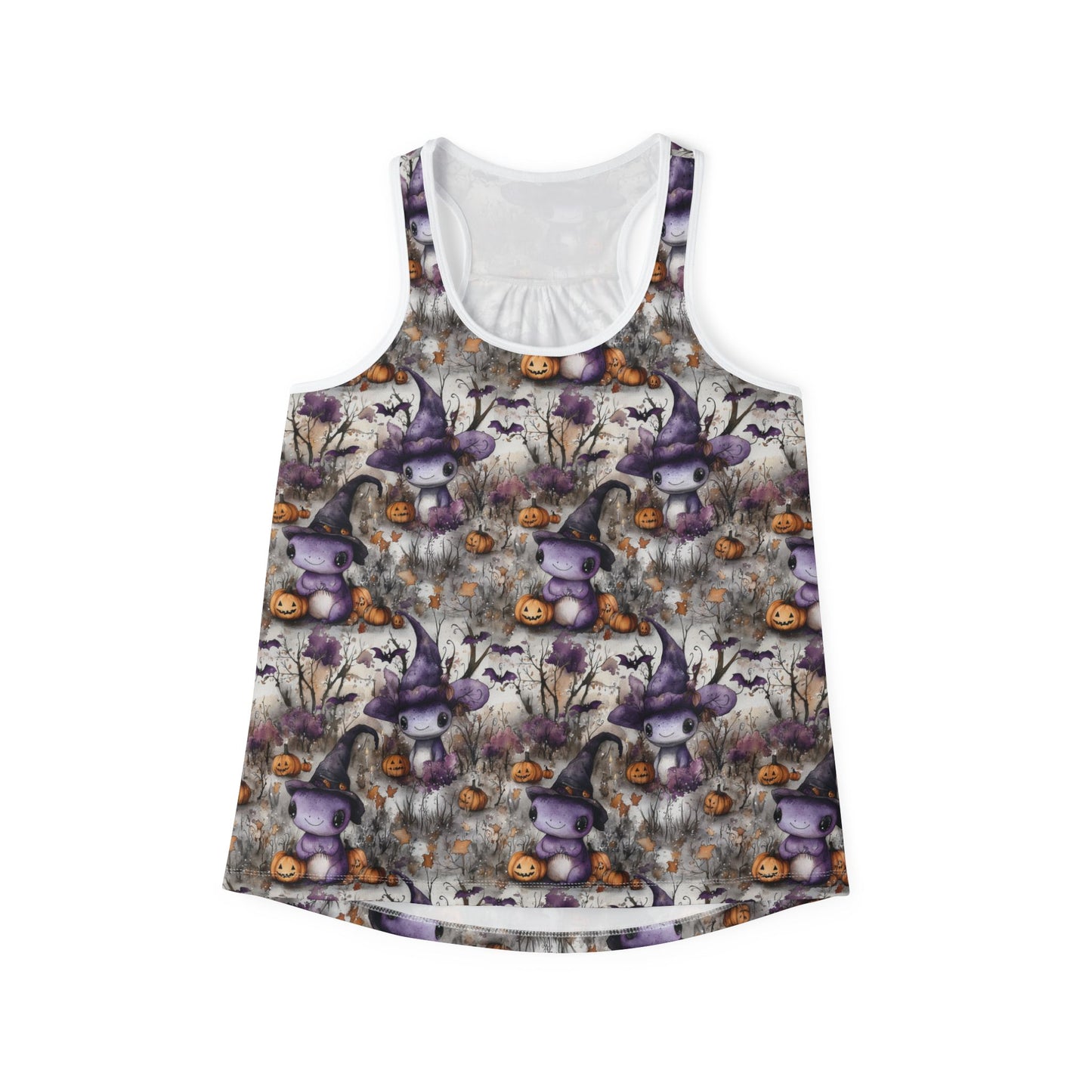 Axolotl Halloween Pattern Women's Tank Top
