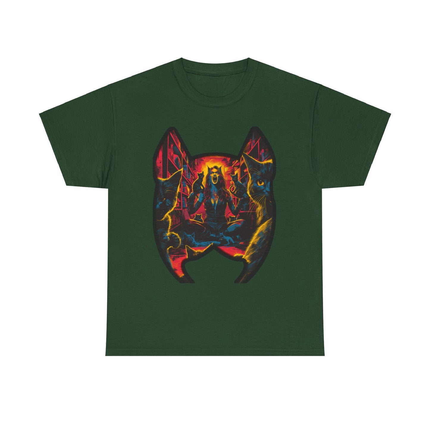 Fitzboyzprintz - Catwoman Unmasked Unisex Heavy Cotton Graphic Tee