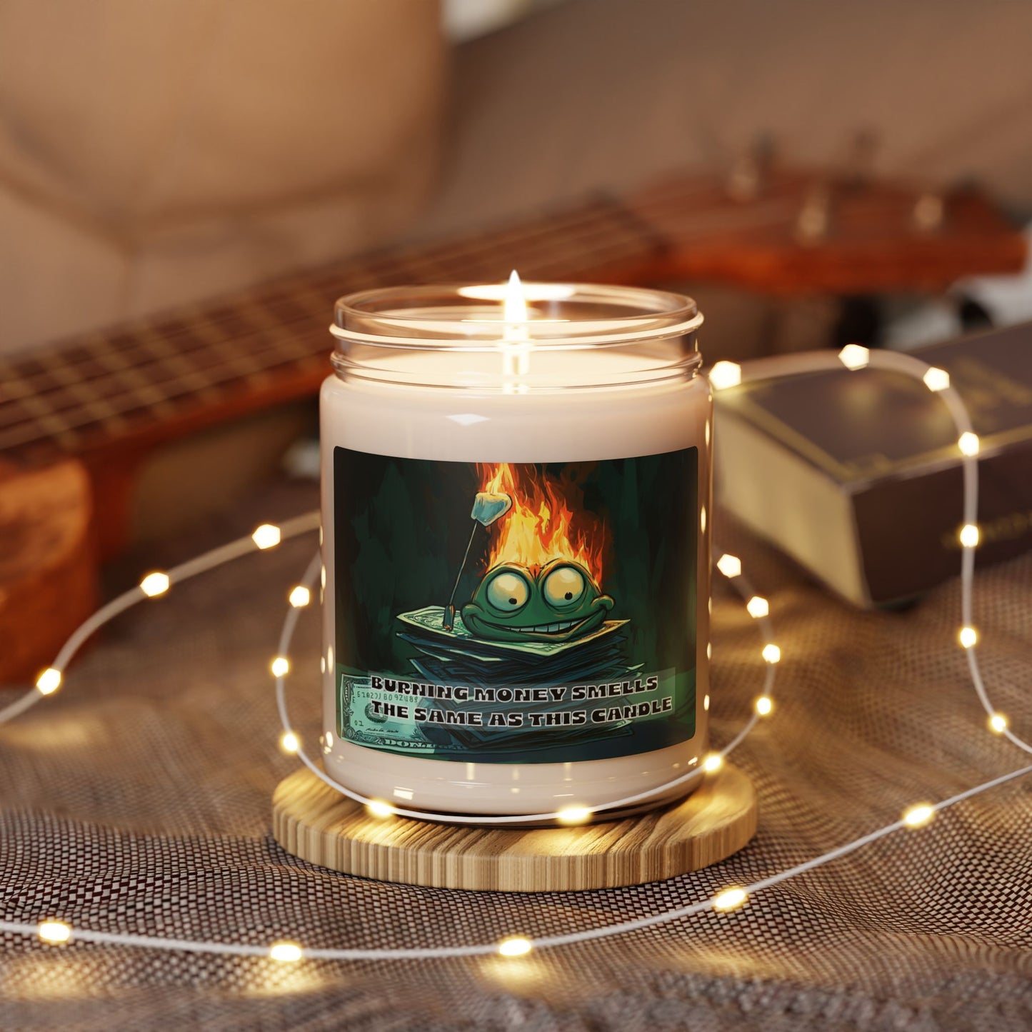 Burning money smells the same as this candle Scented Soy Candle, 9oz