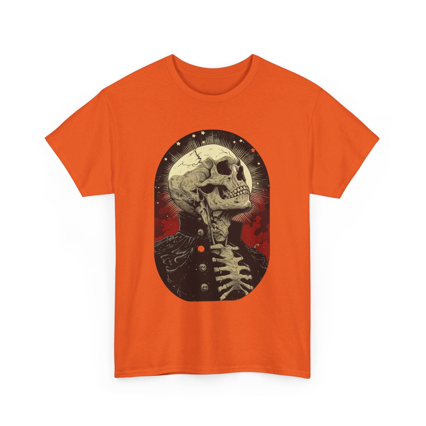 Fitzboyzprintz Skeleton Moon Unisex Heavy Cotton Tee