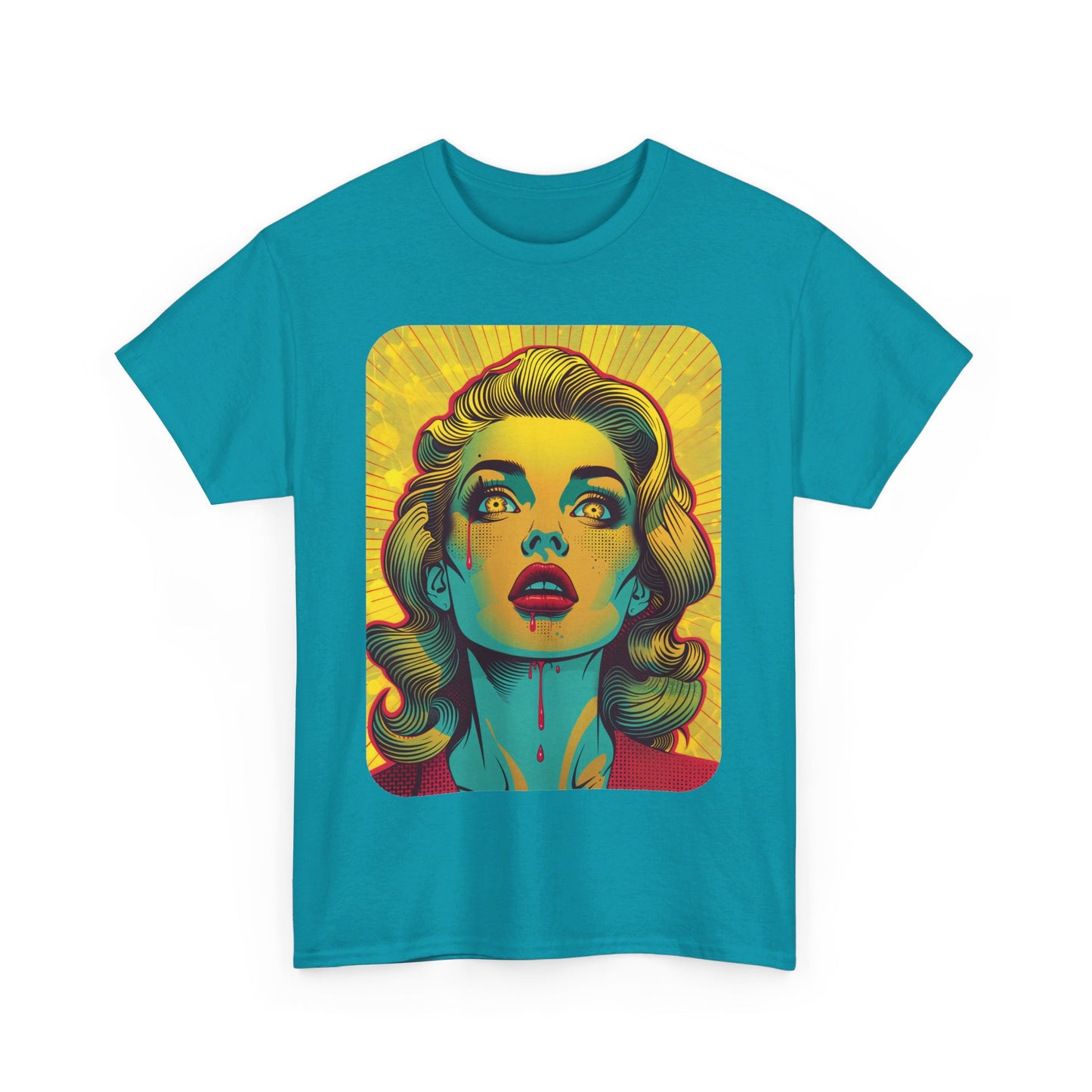 FitzBoyzPrintz Pop Art Panache Unisex Heavy Cotton Fabric Graphic Tee Shirt
