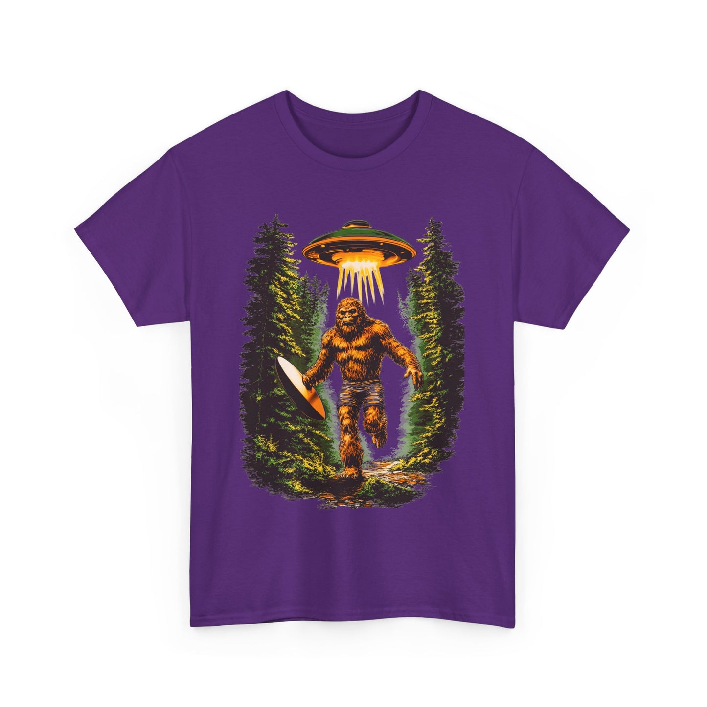 Sasquatch Abduction Unisex Heavy Cotton Tee