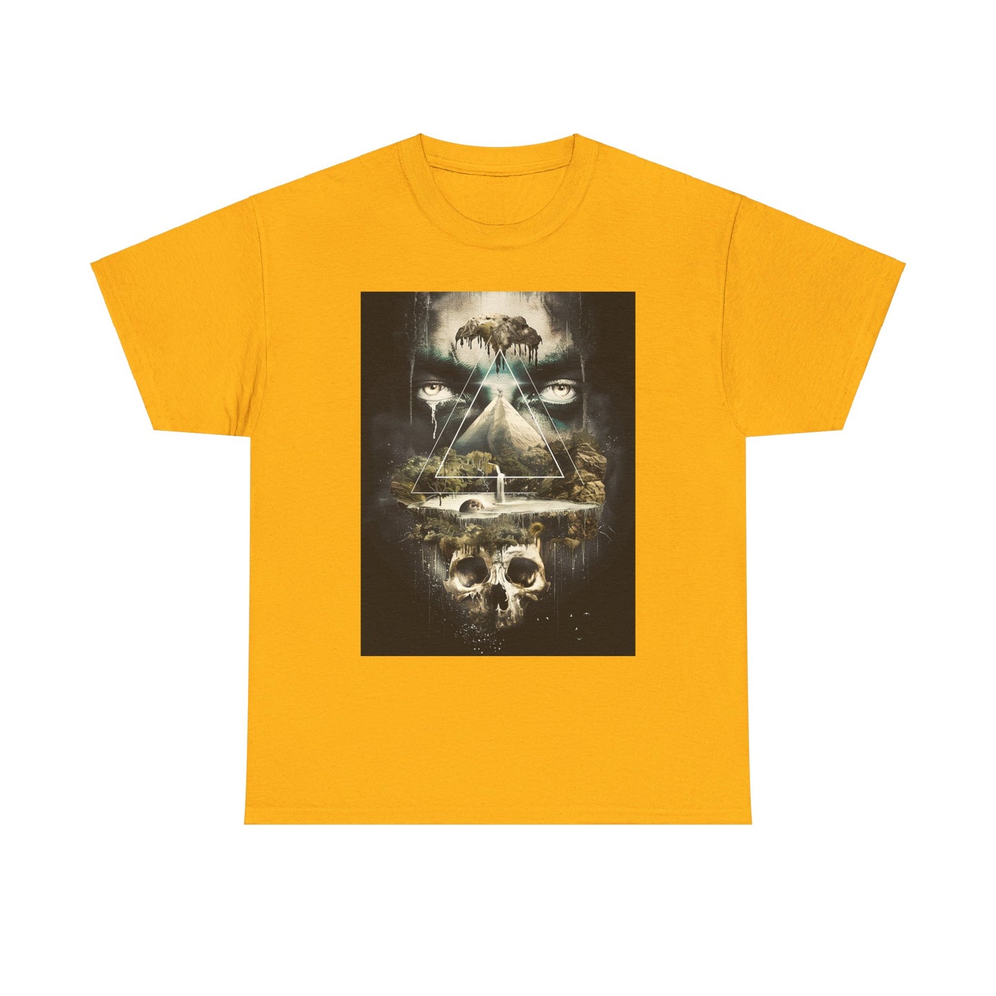Fitzboyzprintz Eye Of The Illuminati Unisex Fashion Heavy Cotton Fabric Tee Shirt