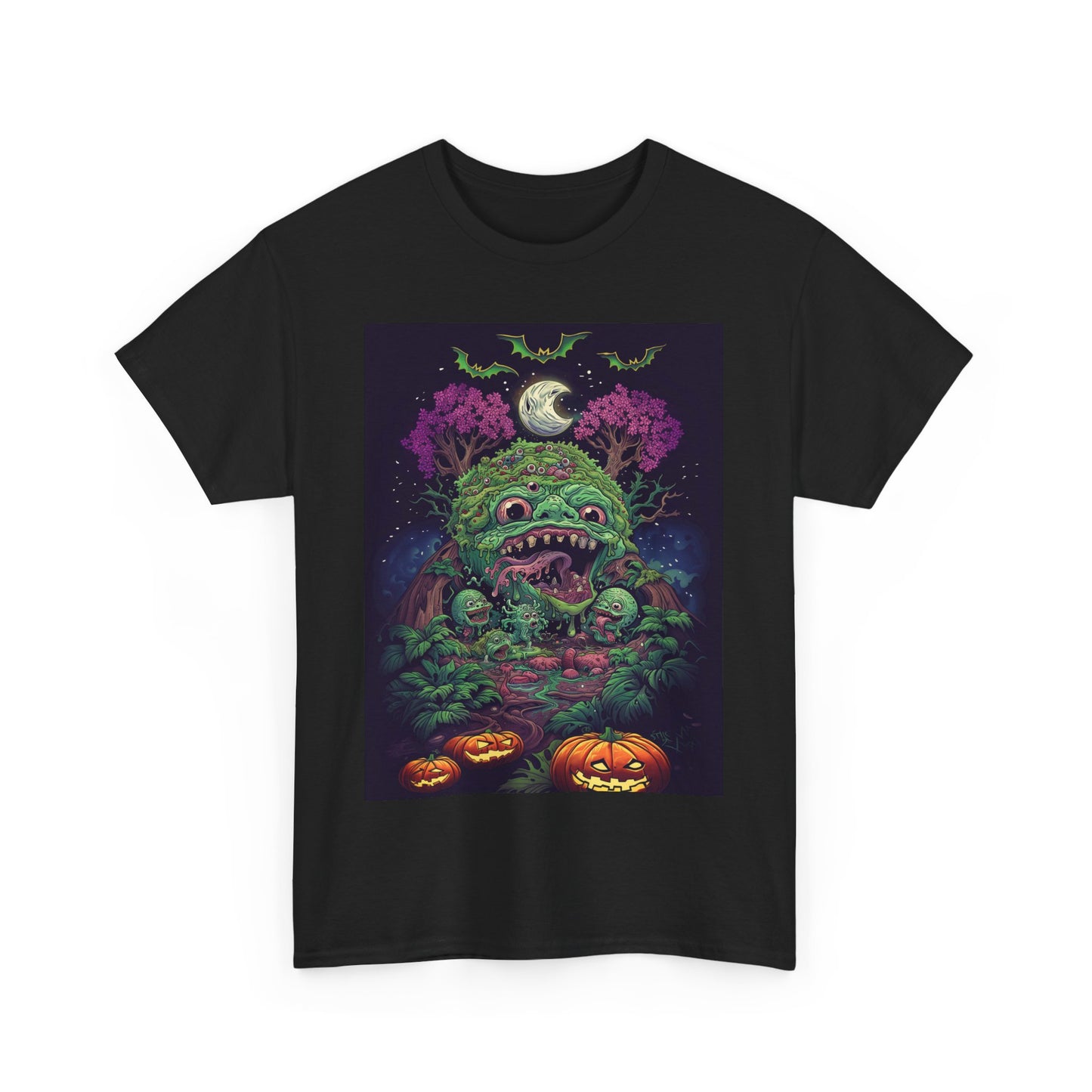 Fitzboyzprintz - Halloween Blob Unisex Fashion Heavy Cotton Fabric Casual Tee Shirt