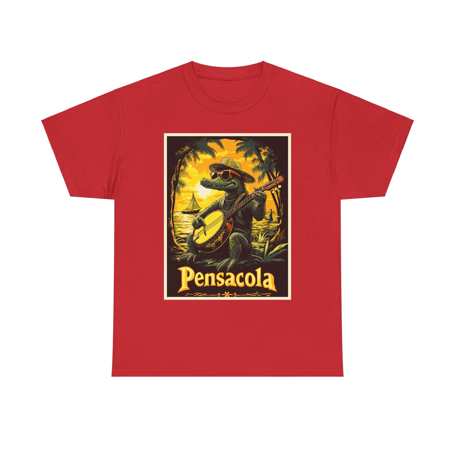 Pensacola gator Unisex Heavy Cotton Tee