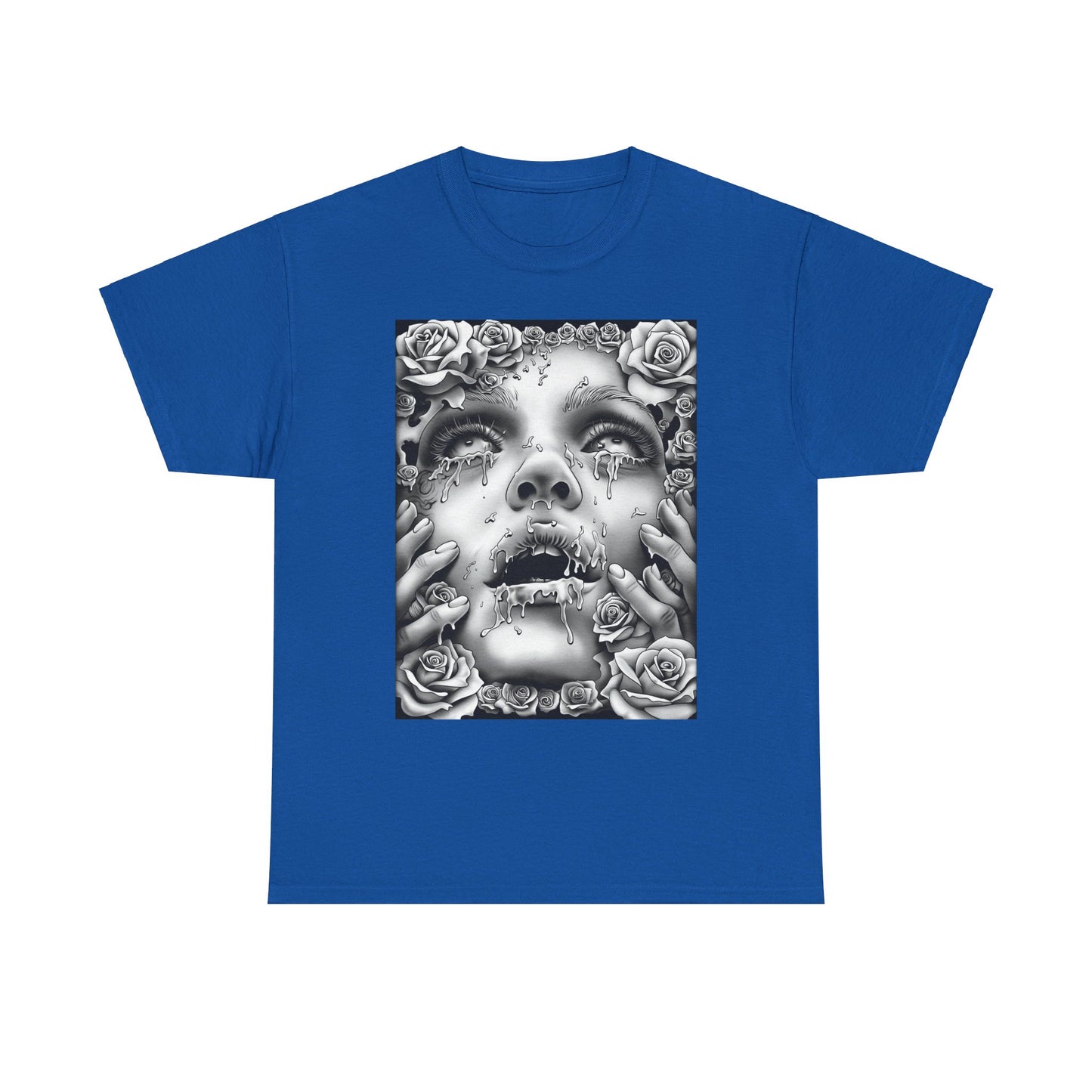 Melancholic Roses Graphic Unisex Heavy Cotton Graphic Tee