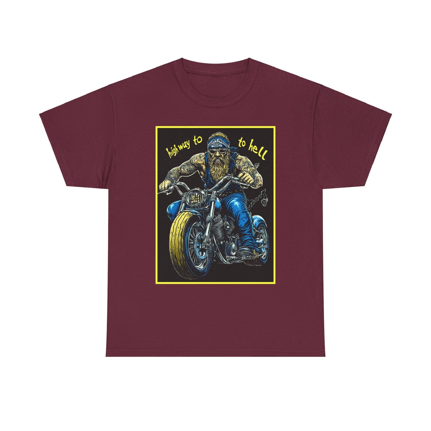 highway to hell Unisex Heavy Cotton Tee