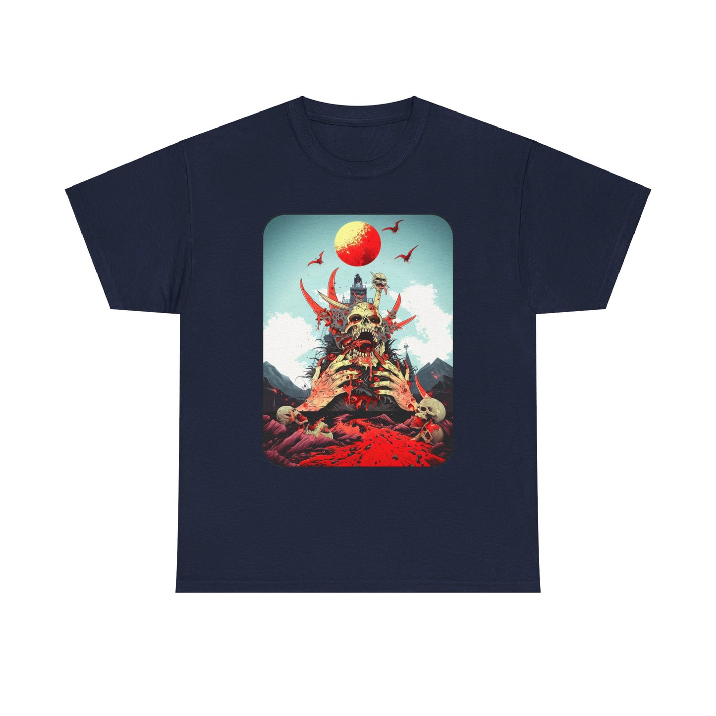 Fitzboyzprintz Baptized In Blood Unisex Fashion Heavy Cotton Fabric Graphic Tee Shirt