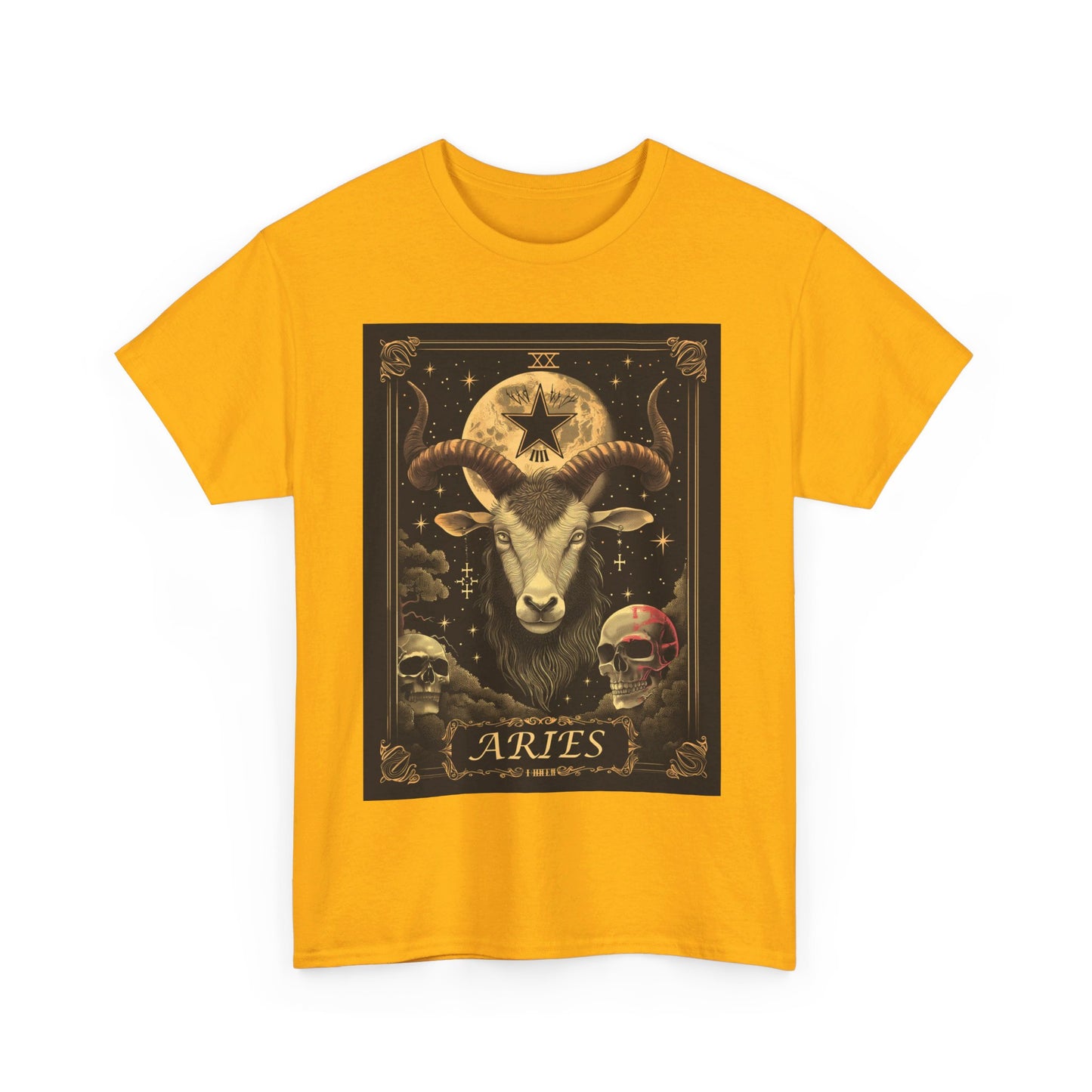 Fitzboyzprintz - Aries Tarot Card Unisex Heavy Cotton Graphic Tee