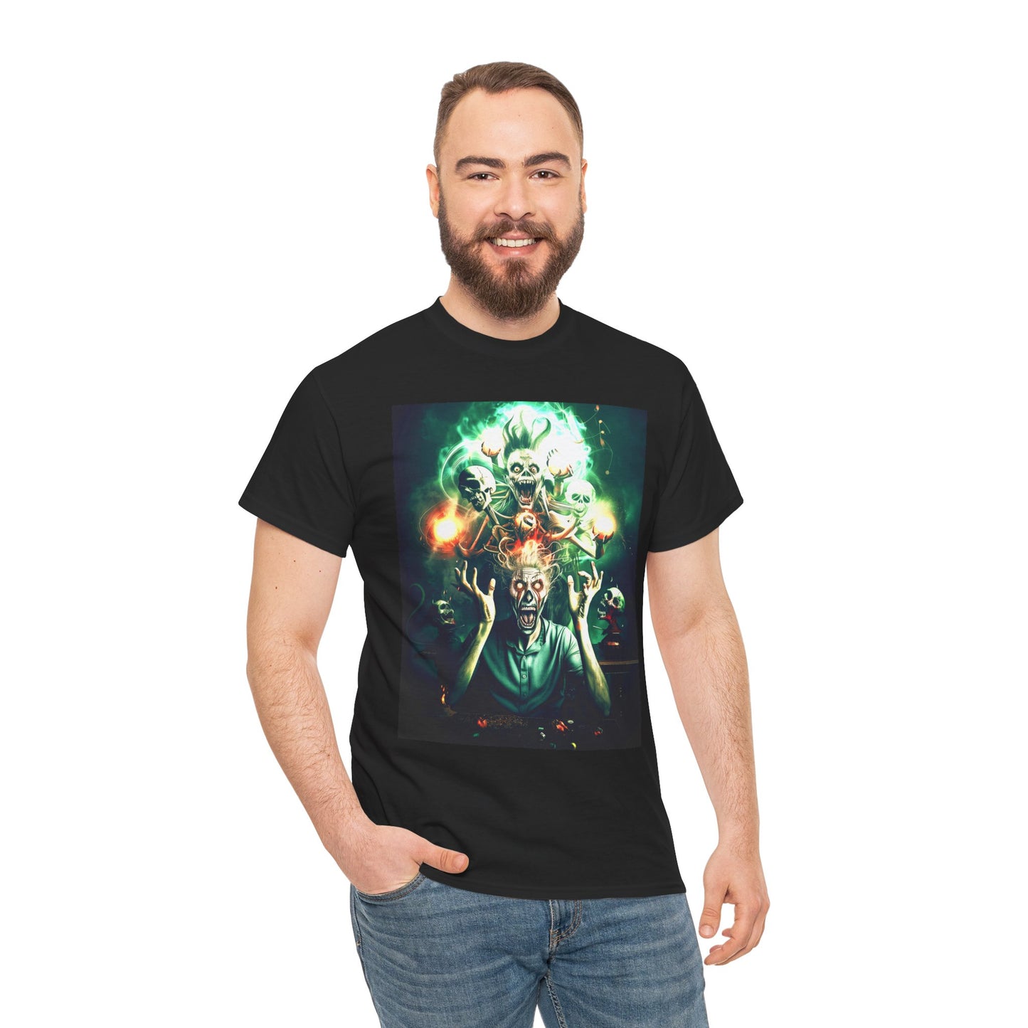 Fitzboyzprintz - Inner Demons Unisex Fashion Heavy Cotton Fabric Casual Tee Shirt