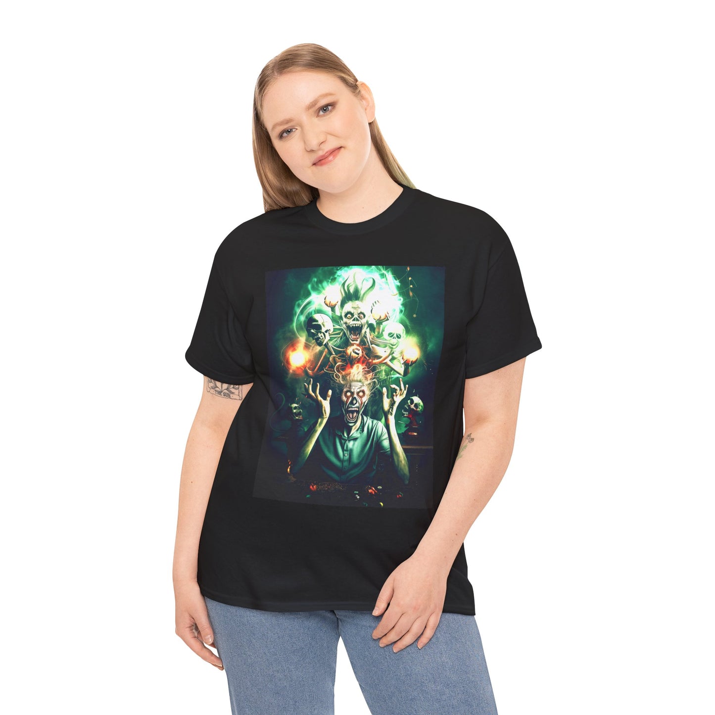 Fitzboyzprintz - Inner Demons Unisex Fashion Heavy Cotton Fabric Casual Tee Shirt