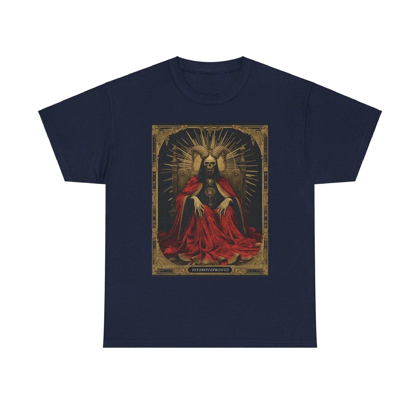 Fitzboyzprintz Death Tarot Card Unisex Heavy Cotton Tee