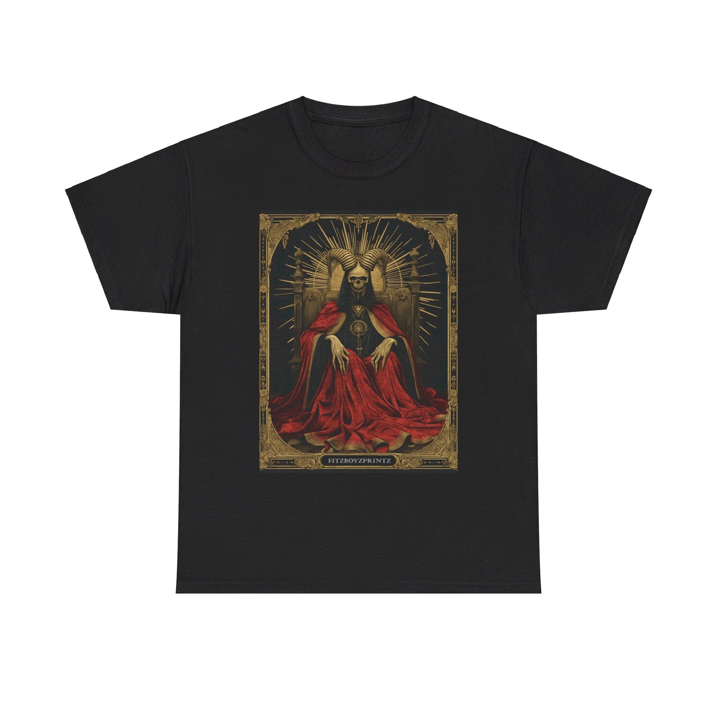 Fitzboyzprintz Death Tarot Card Unisex Heavy Cotton Tee