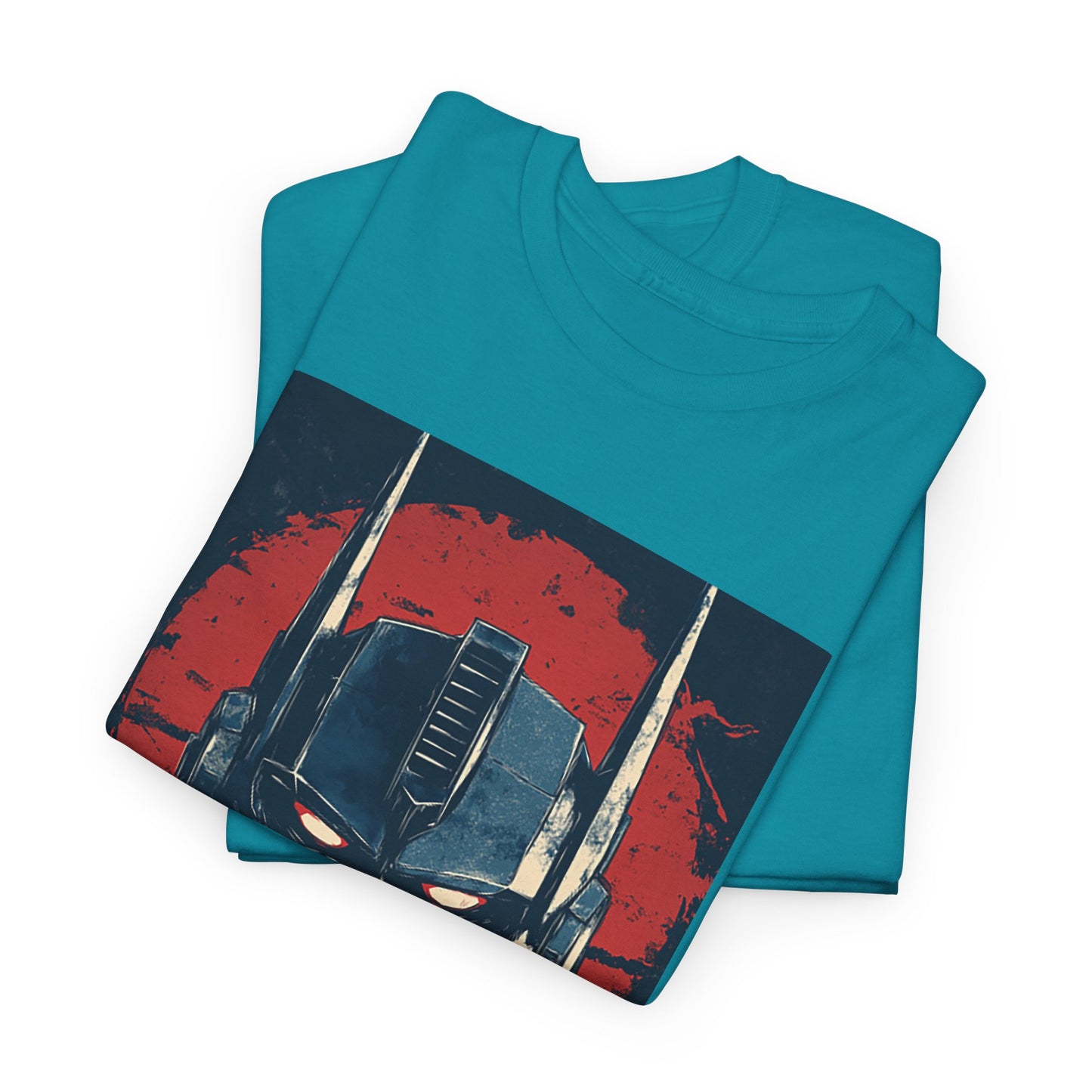 Vintage Style Robot Helmet Unisex Heavy Cotton Tee