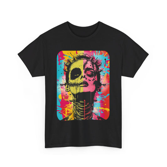 Fitzboyzprintz Bride of Frankenstein Pop Art Unisex Heavy Cotton Tee