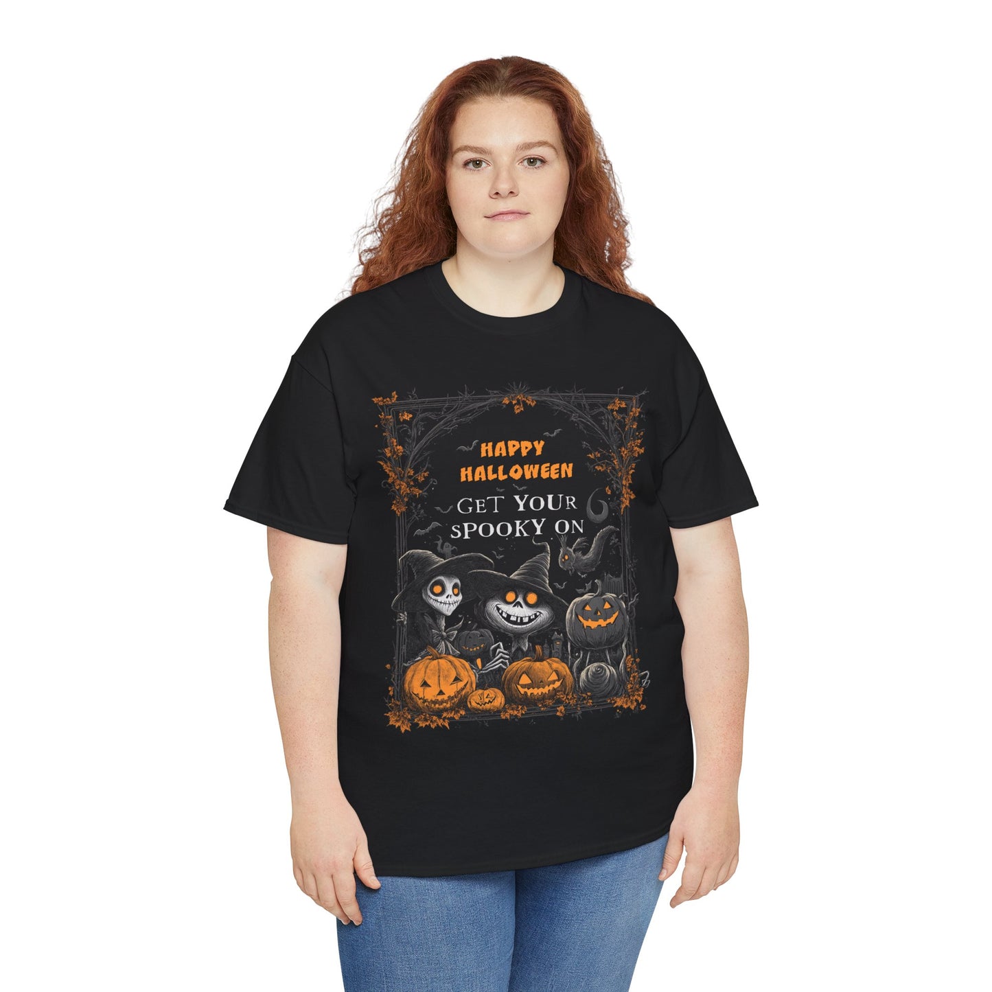 Fitzboyzprintz Halloween Get Your Spooky On Unisex Heavy Cotton Tee