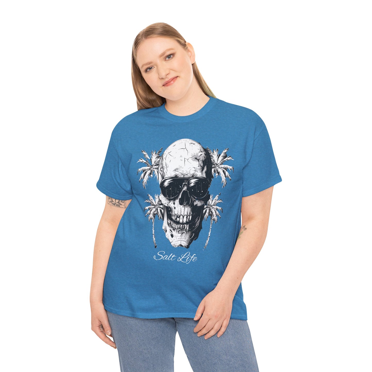 Salt Life Skull Beach Vibes Unisex Heavy Cotton Tee