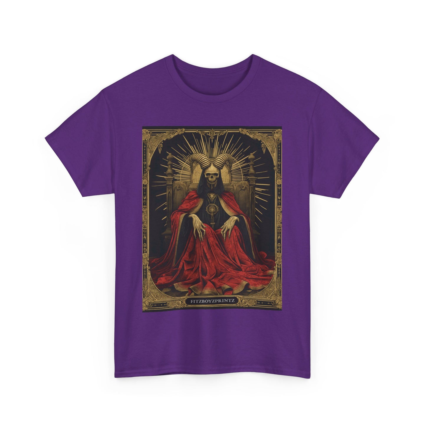Fitzboyzprintz Death Tarot Card Unisex Heavy Cotton Tee