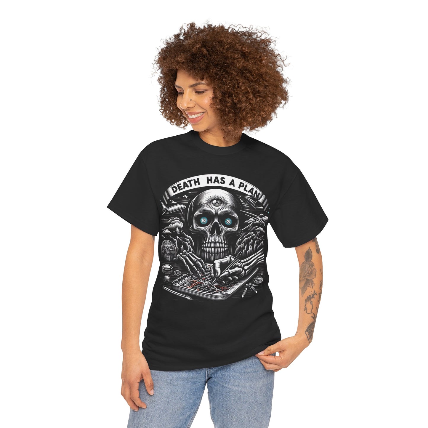 Death Has A Plan Unisex Heavy Cotton Tee