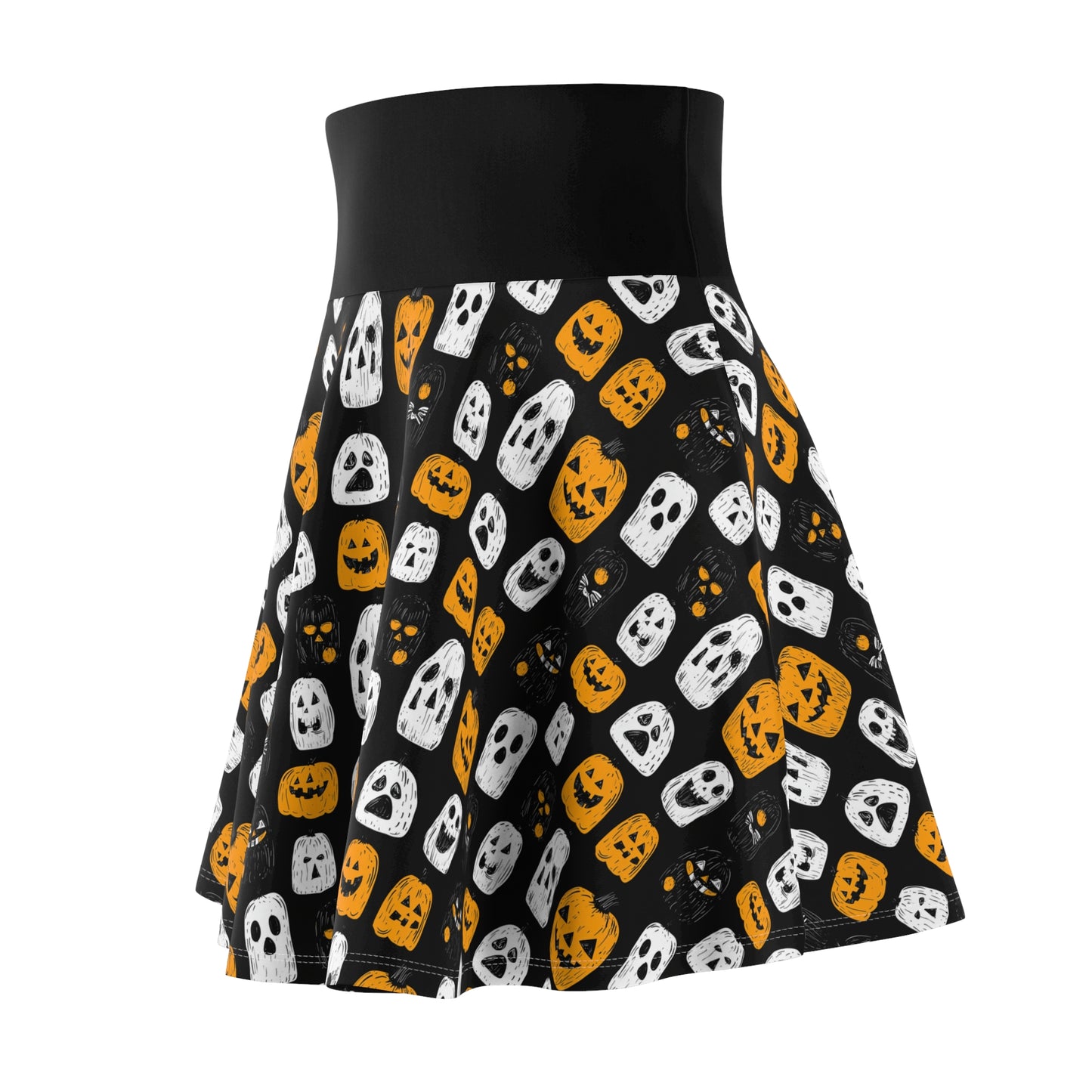 Halloween Print Women's Skater Skirt