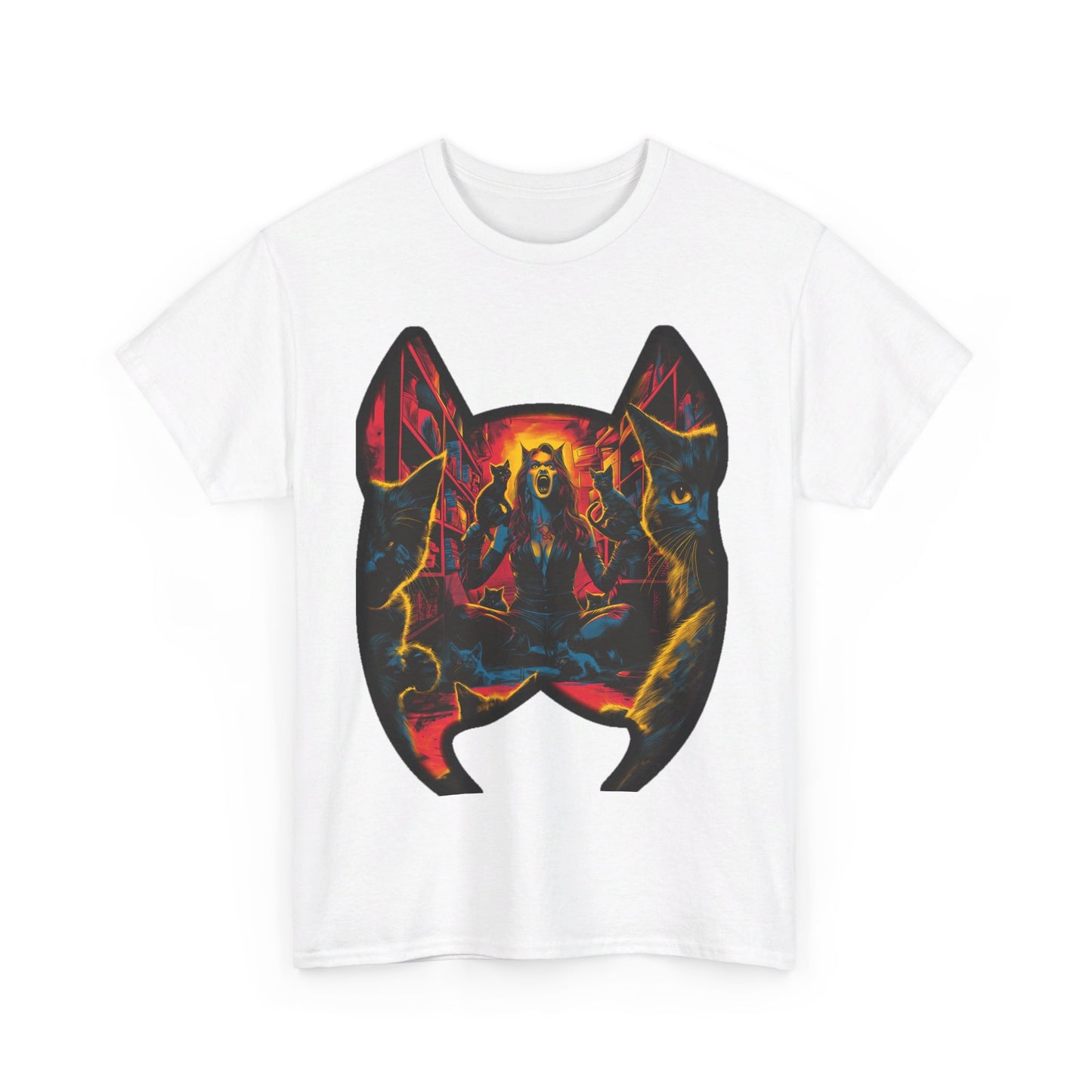 Fitzboyzprintz - Catwoman Unmasked Unisex Heavy Cotton Graphic Tee