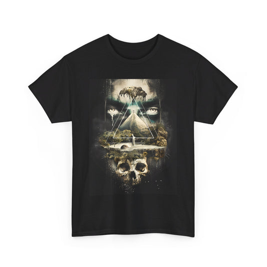Fitzboyzprintz Eye Of The Illuminati Unisex Fashion Heavy Cotton Fabric Tee Shirt