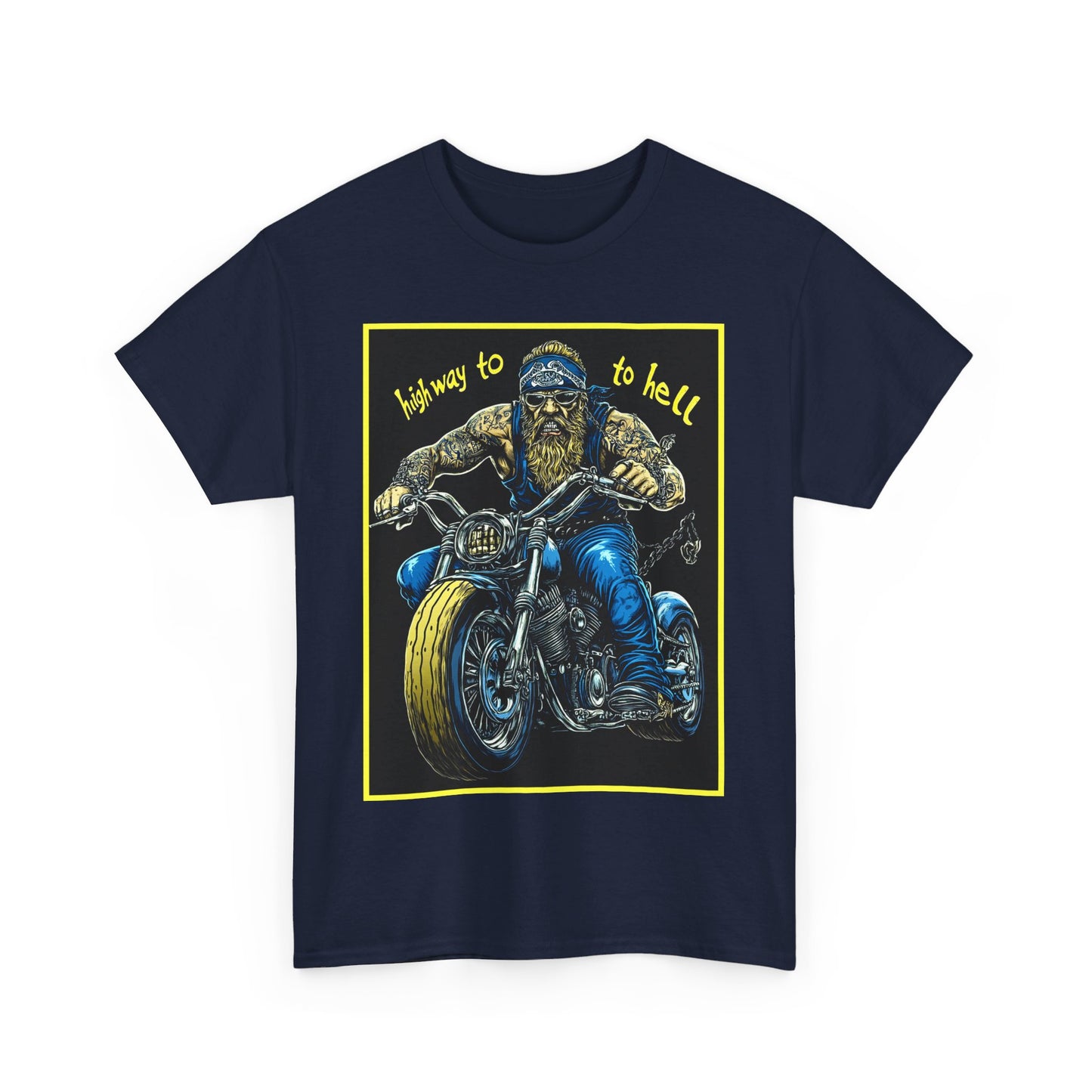 highway to hell Unisex Heavy Cotton Tee