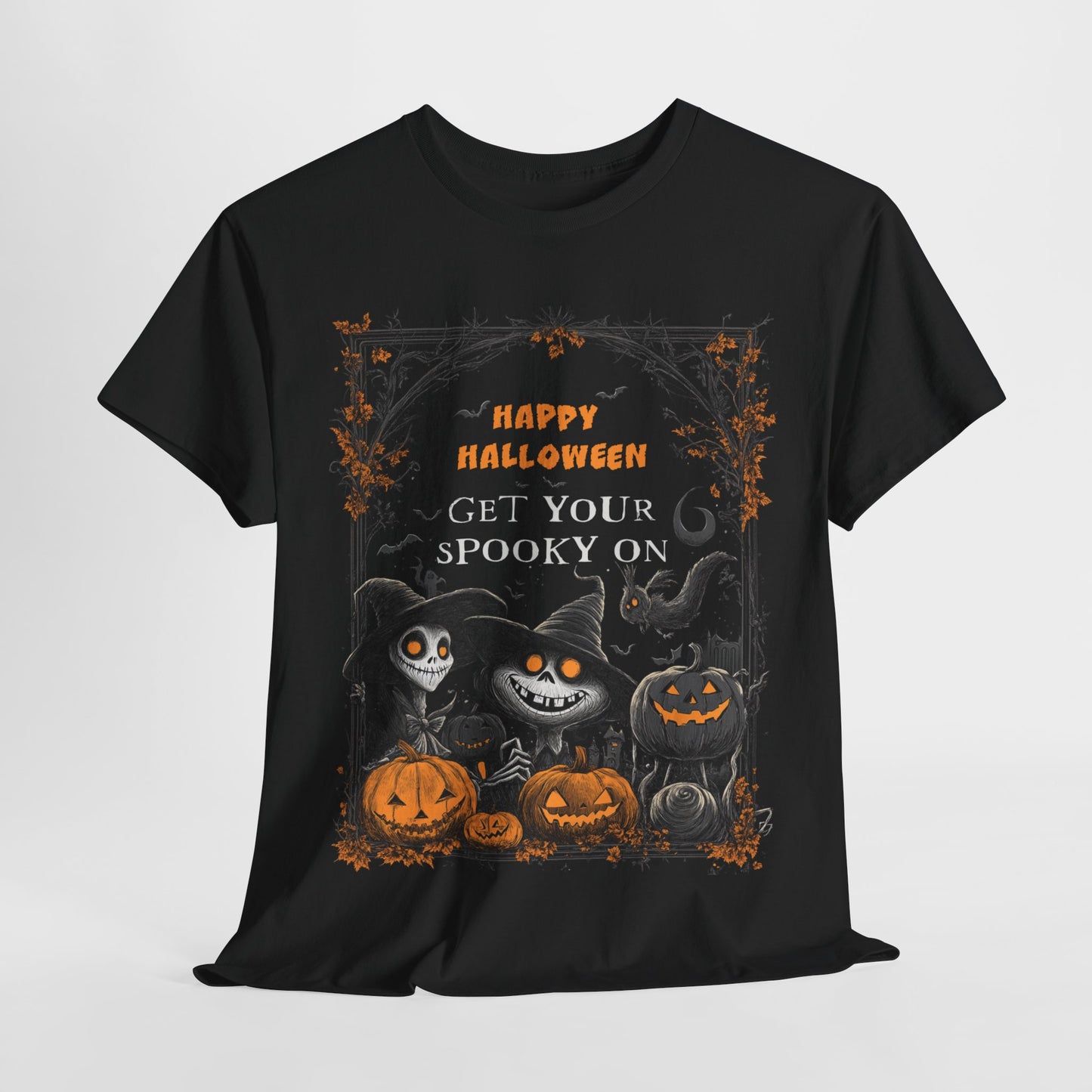 Fitzboyzprintz Halloween Get Your Spooky On Unisex Heavy Cotton Tee
