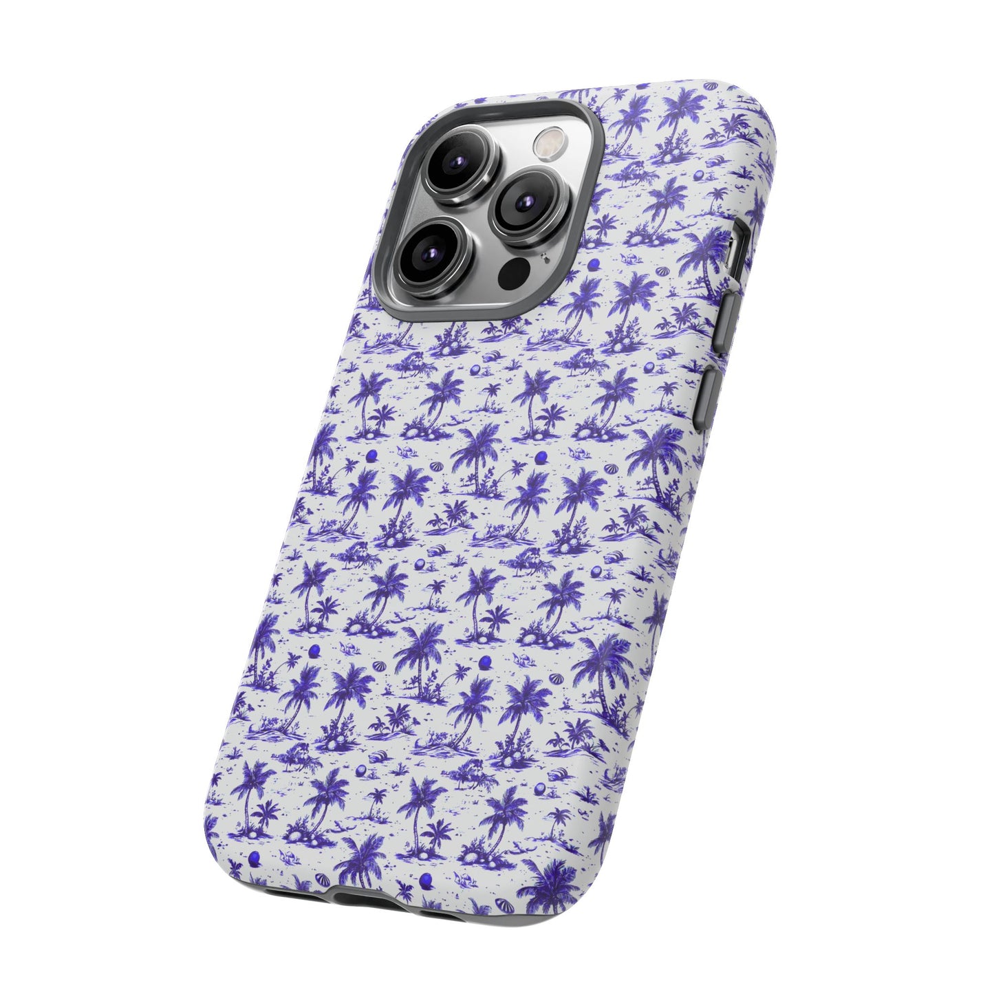 Blue and White Palm Trees Tough Cases
