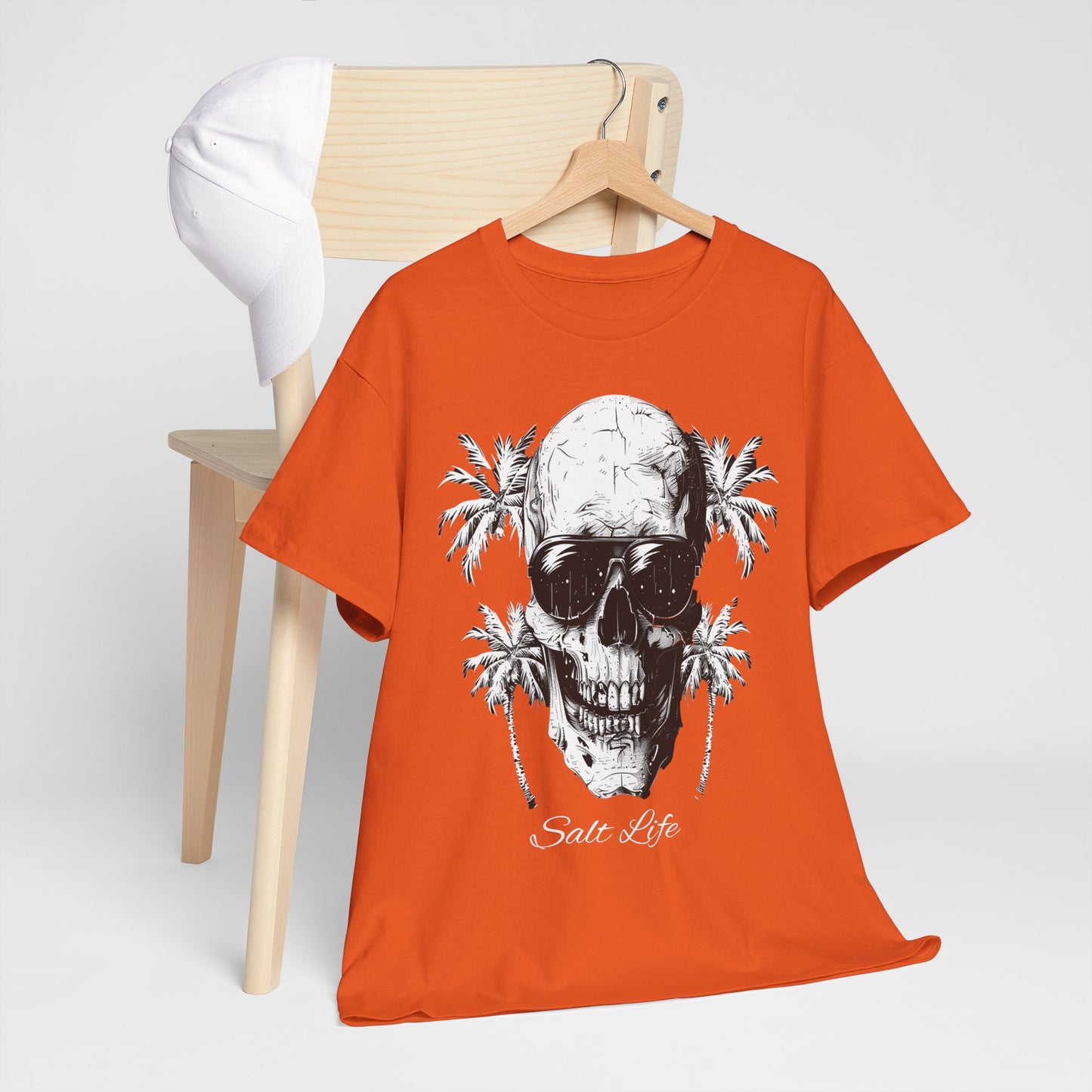 Salt Life Skull Beach Vibes Unisex Heavy Cotton Tee