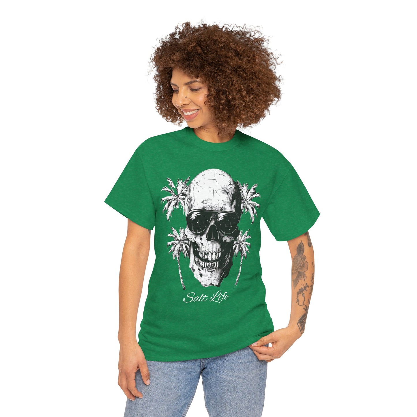 Salt Life Skull Beach Vibes Unisex Heavy Cotton Tee