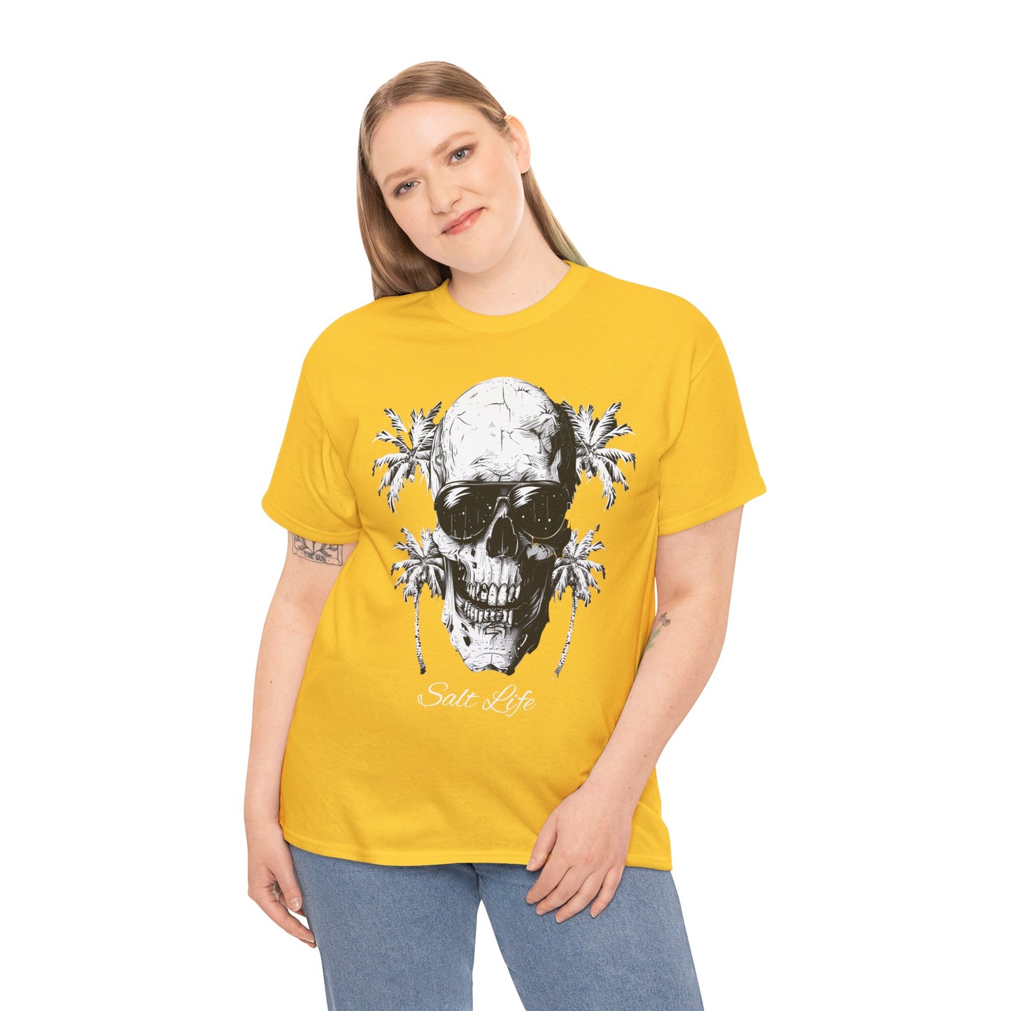 Salt Life Skull Beach Vibes Unisex Heavy Cotton Tee