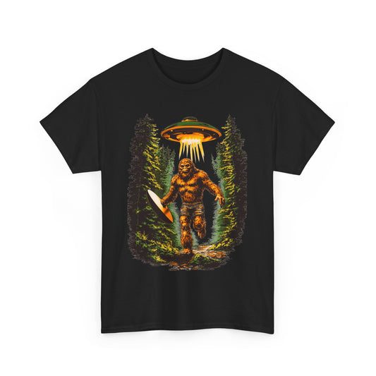 Sasquatch Abduction Unisex Heavy Cotton Tee