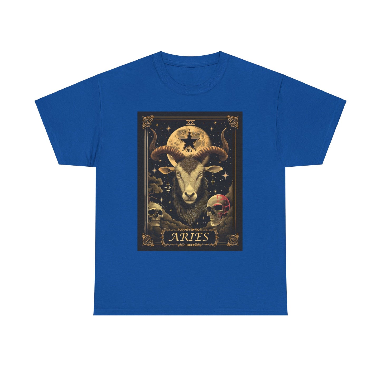 Fitzboyzprintz - Aries Tarot Card Unisex Heavy Cotton Graphic Tee