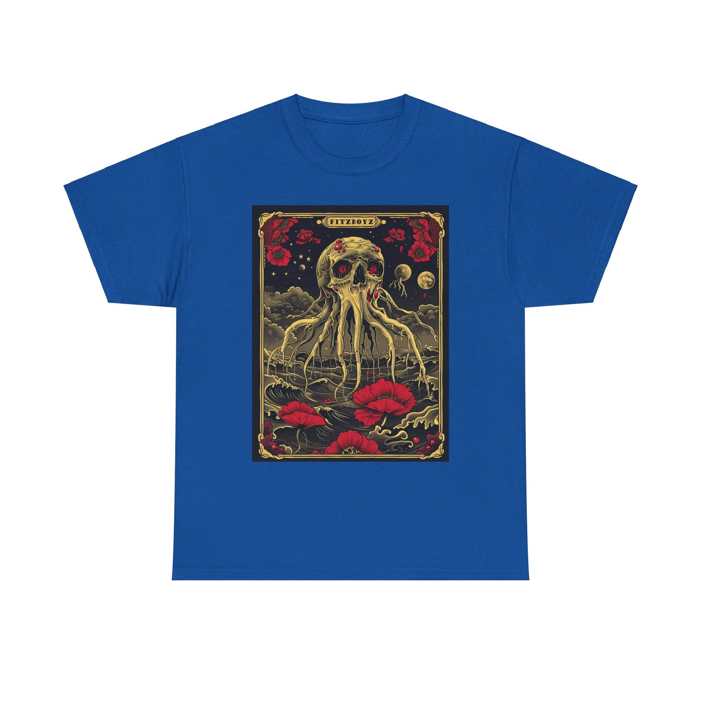 Fitzboyzprintz - Fitzboyz Octoskeleton Tarot Unisex Heavy Cotton Tee