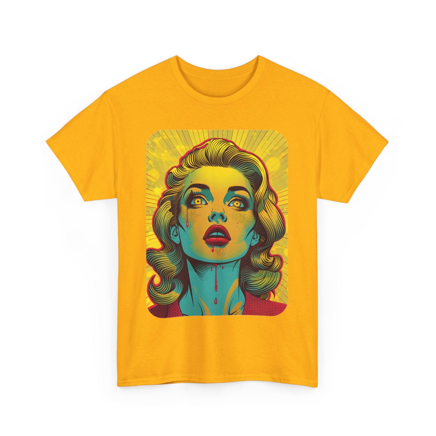 FitzBoyzPrintz Pop Art Panache Unisex Heavy Cotton Fabric Graphic Tee Shirt