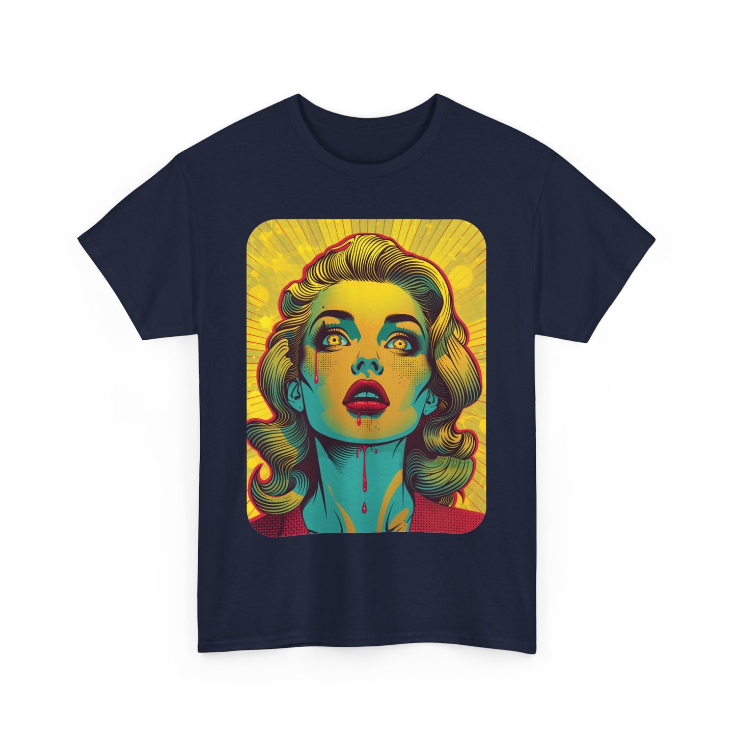 FitzBoyzPrintz Pop Art Panache Unisex Heavy Cotton Fabric Graphic Tee Shirt