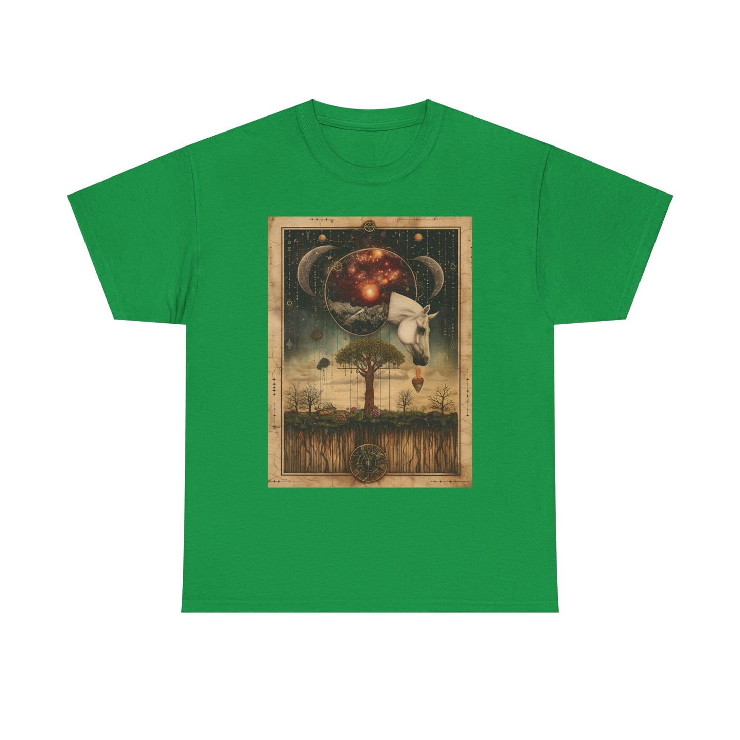 Fitzboyzprintz "Unicorn Tarot" Unisex Heavy Cotton Graphic Tee