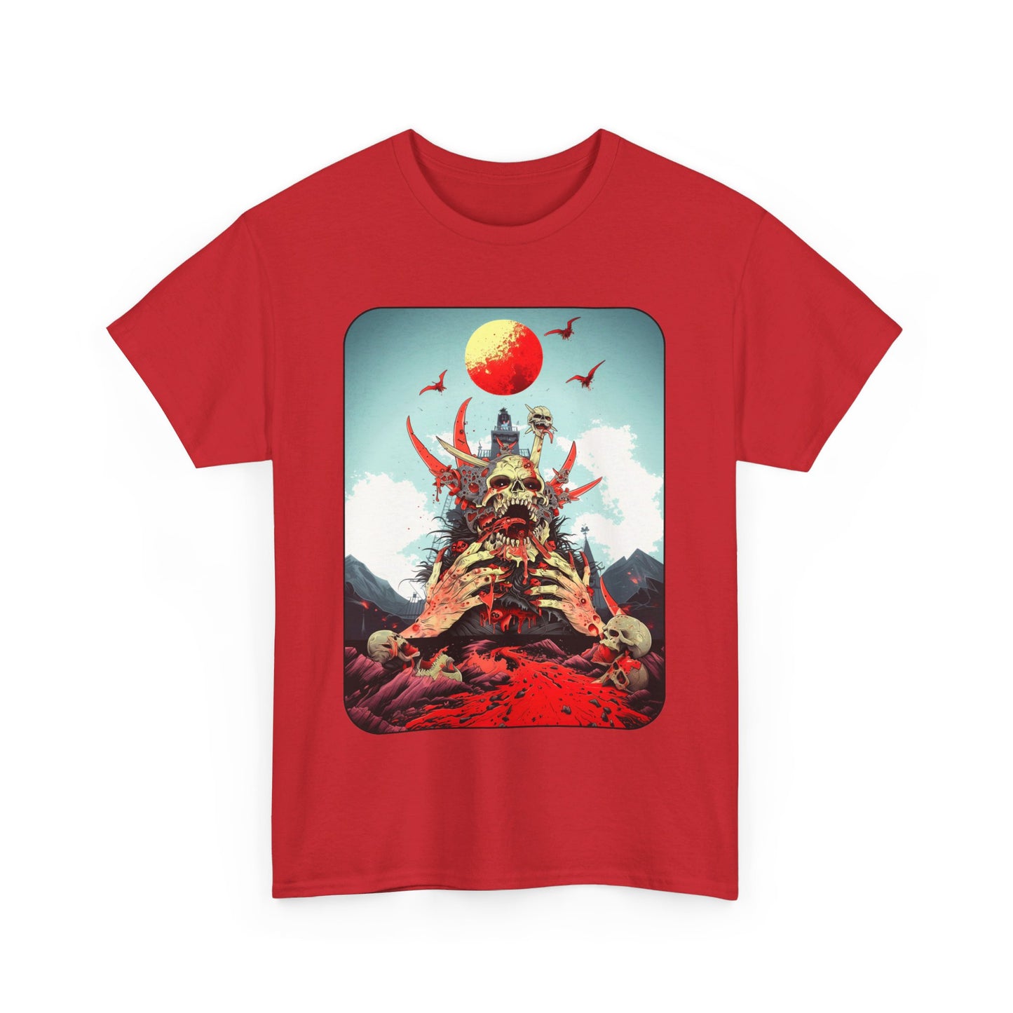 Fitzboyzprintz Baptized In Blood Unisex Fashion Heavy Cotton Fabric Graphic Tee Shirt