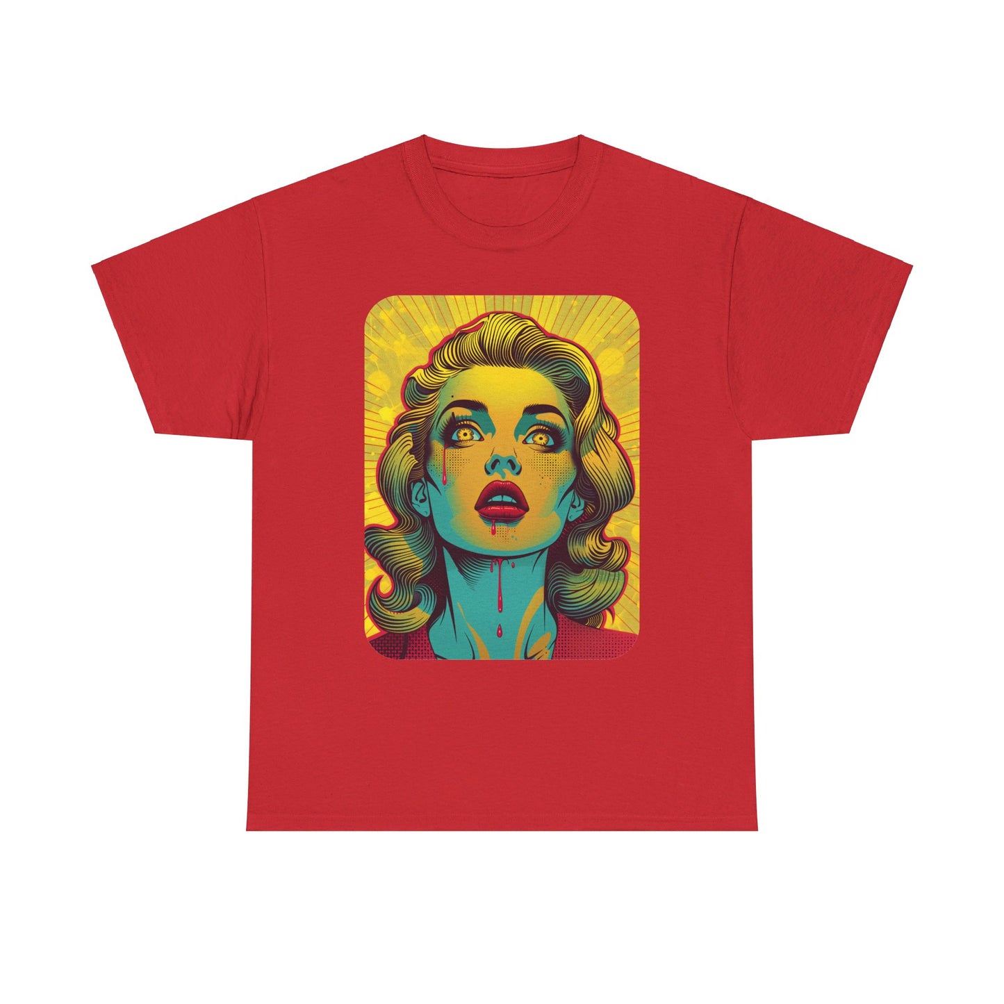 FitzBoyzPrintz Pop Art Panache Unisex Heavy Cotton Fabric Graphic Tee Shirt